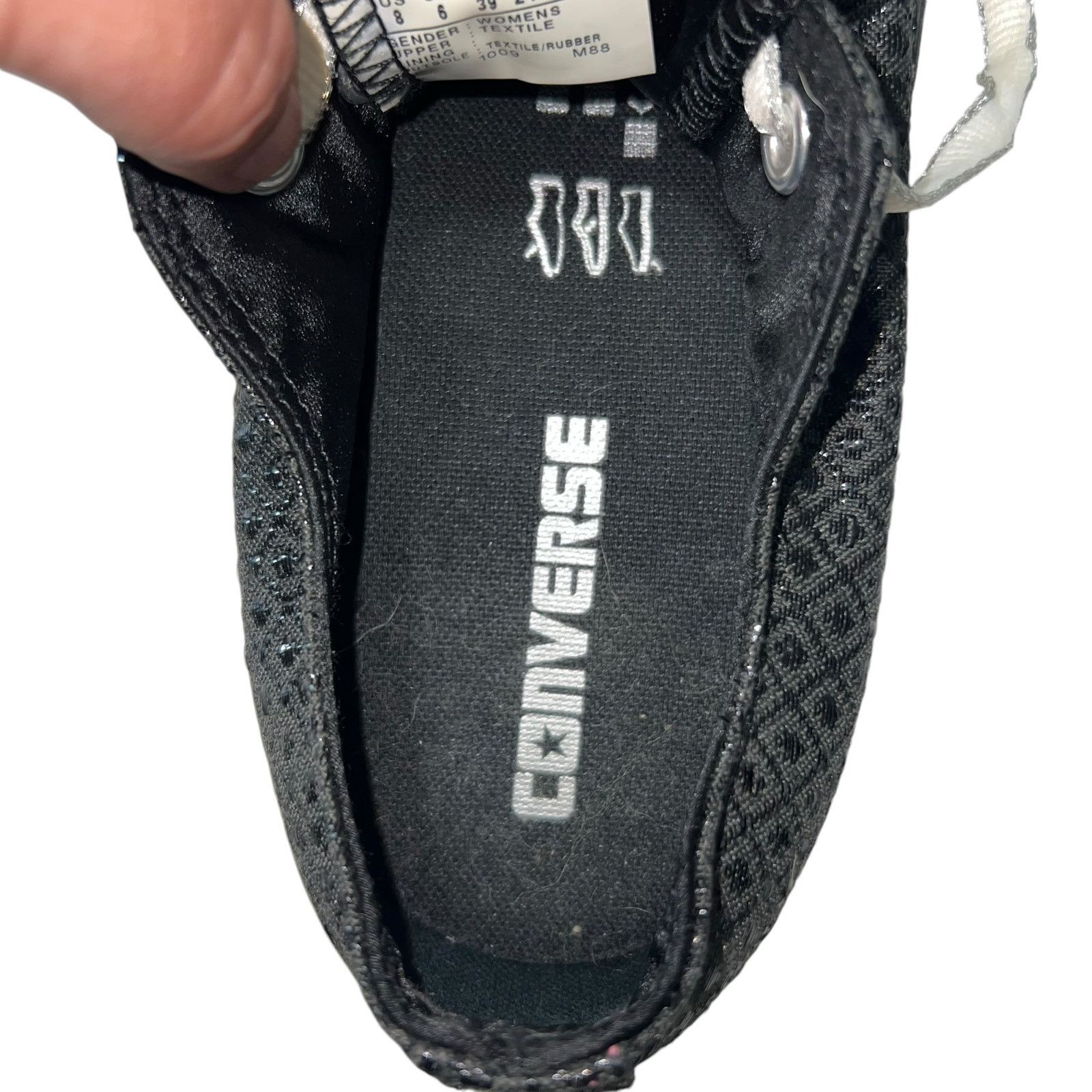 Converse CONVERSE CT All Star Black Beluga Diamond Low Tops SZ 8 Size US 8 / IT 38 - 12 Thumbnail