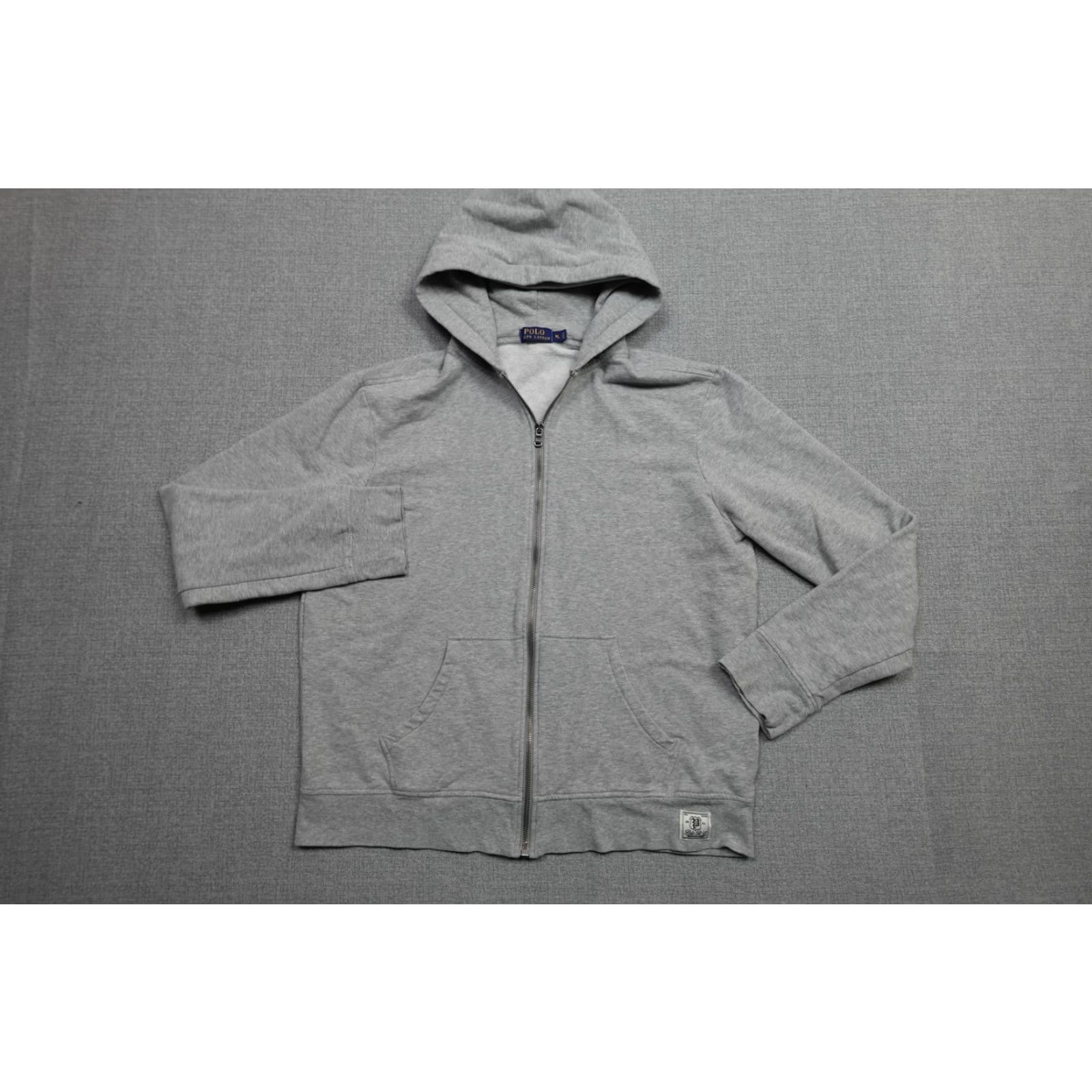 Polo Ralph Lauren Polo Ralph Lauren Hoodie Mens XL Gray Full Zip Fleece Stretch Pockets Logo Size US XL / EU 56 / 4 - 4 Thumbnail