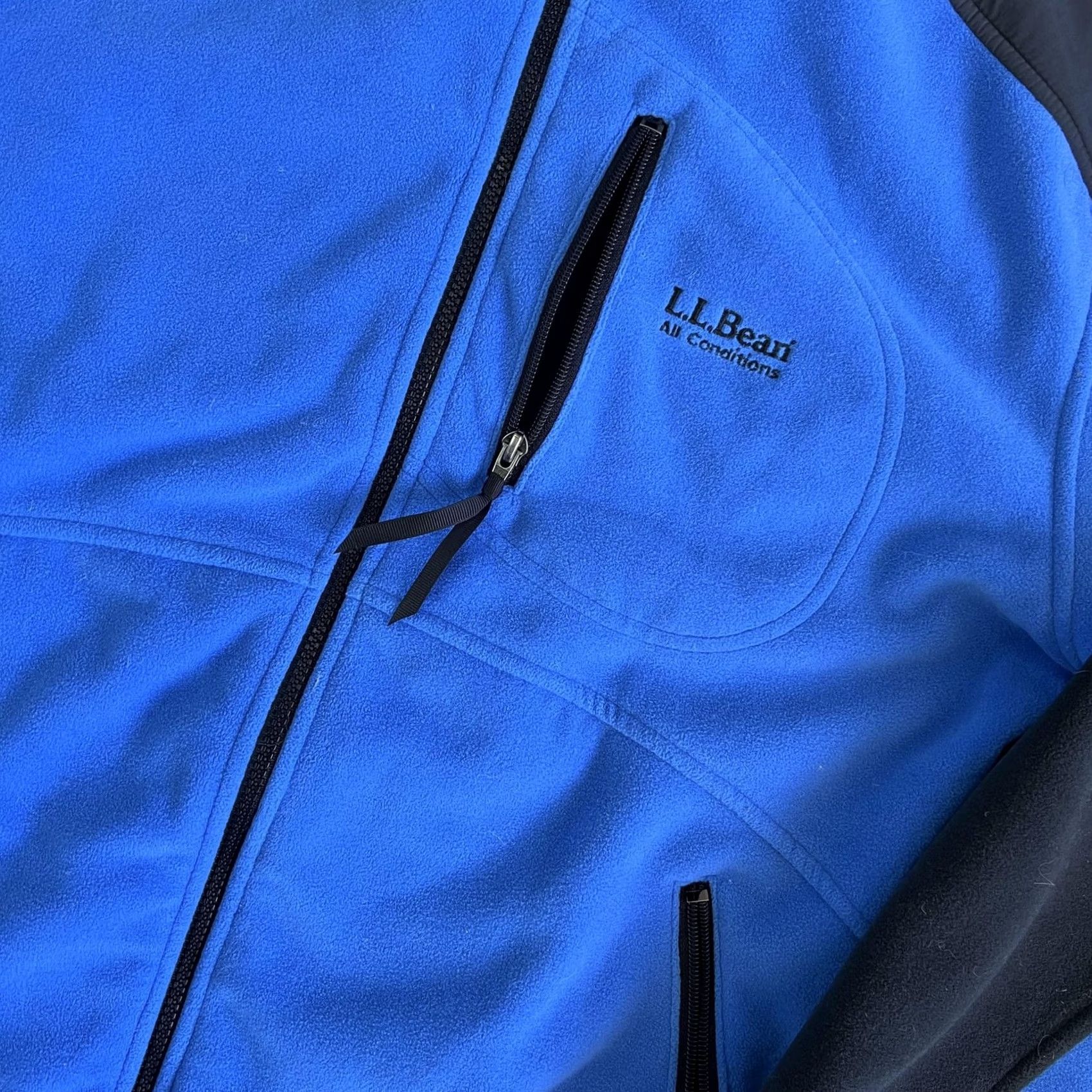 Vintage VINTAGE LL Bean Jacket Mens Large Blue Fleece All Conditions Full Zip Hiking Size US L / EU 52-54 / 3 - 2 Thumbnail