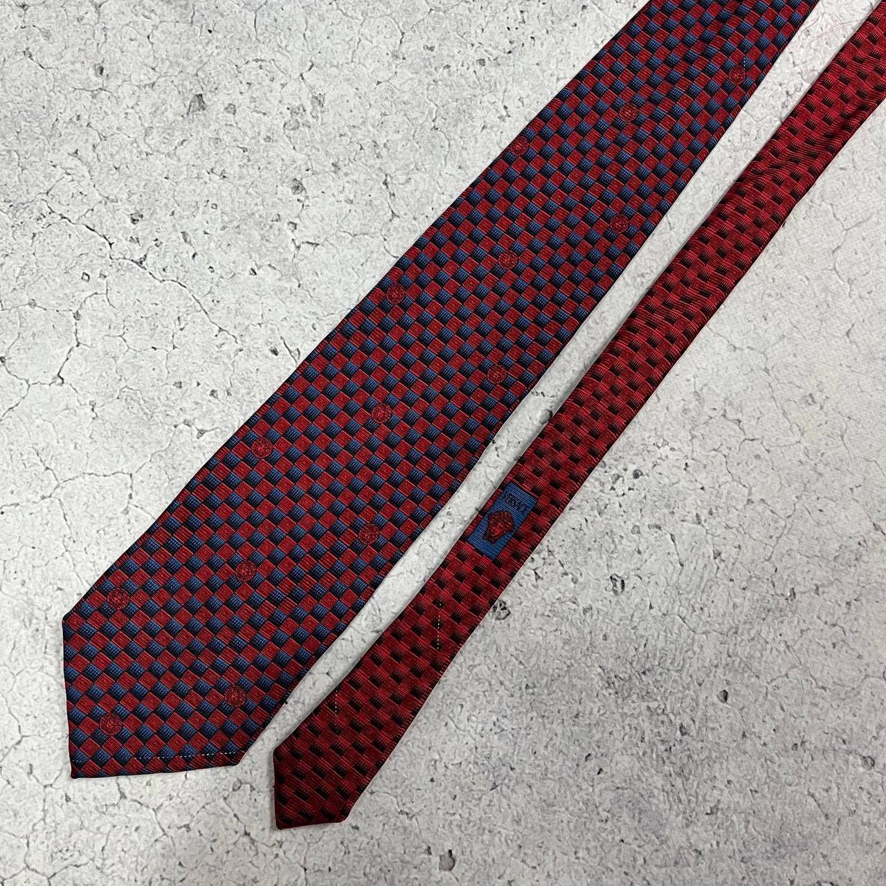 Gianni Versace Silk Tie Pattern Monogram Vintage