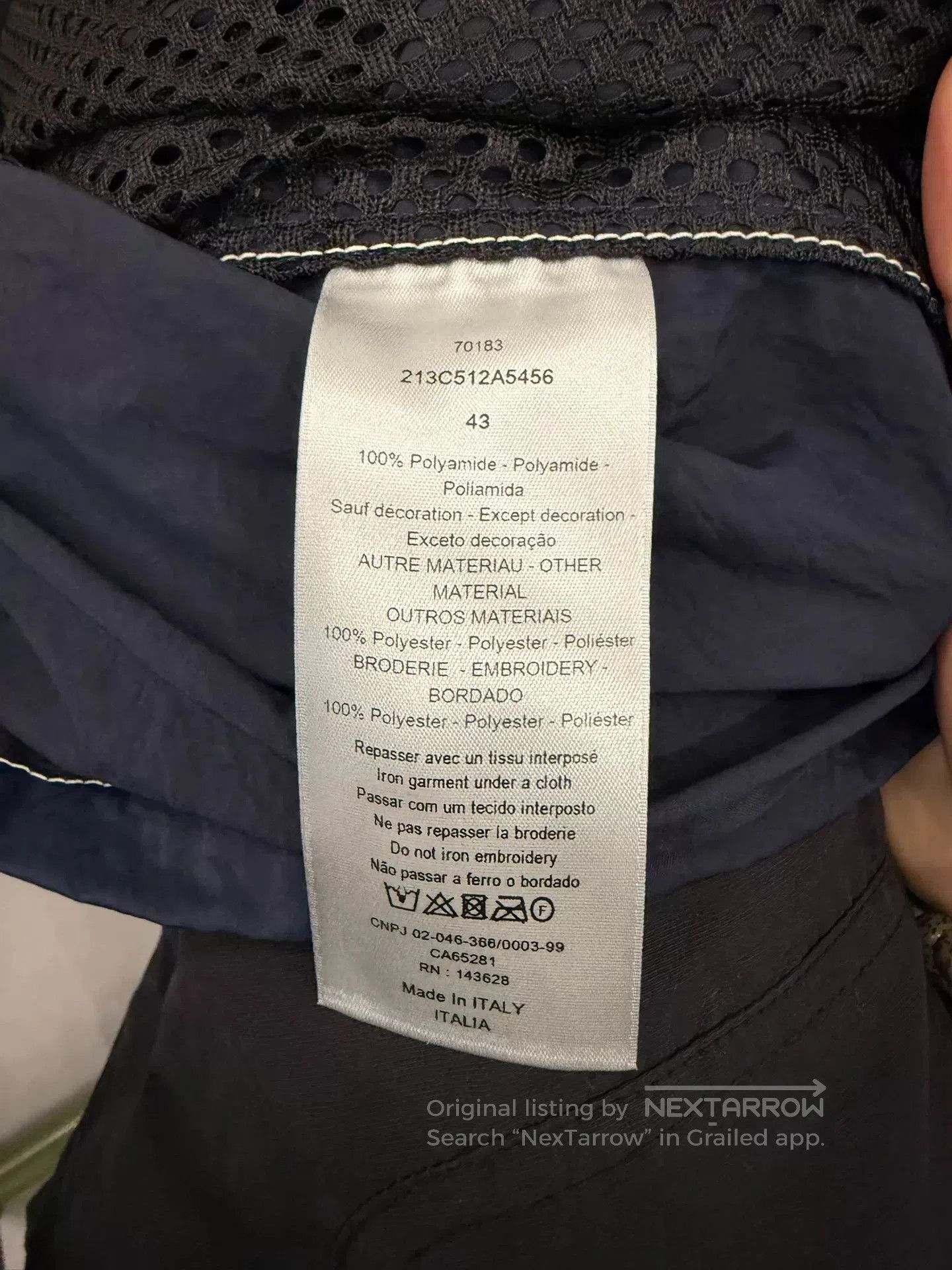 Dior Dior Blue Embroidered Letter Shirt Jacket. Size US M / EU 48-50 / 2 - 4 Thumbnail