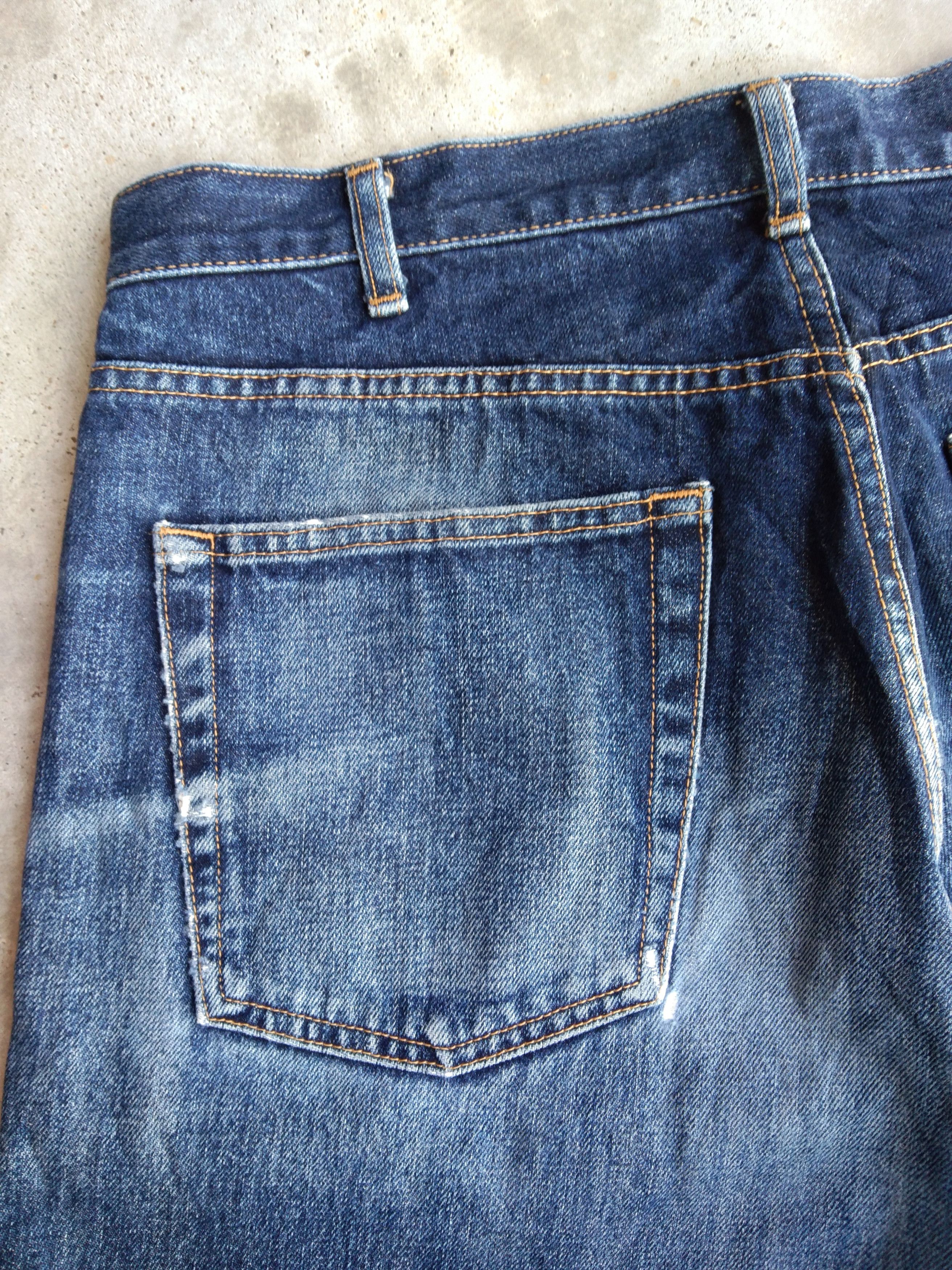 Japanese Brand Vintage Distressed Big John Loose Baggy Jeans 36x31 Size US 36 / EU 52 - 4 Thumbnail