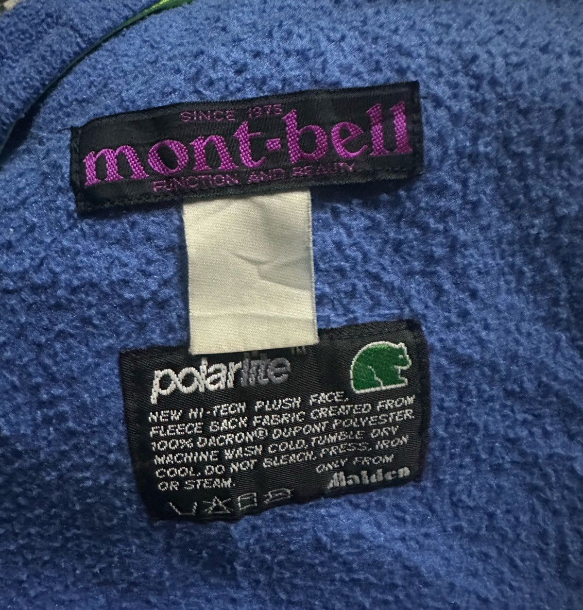 Montbell fleece zipper hoodie