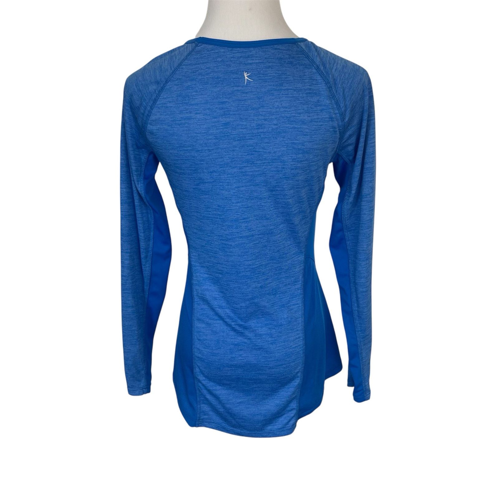 Other Danskin Now Fitted Long Sleeve Blue Activewear Workout Shirt Size S / US 4 / IT 40 - 2 Thumbnail
