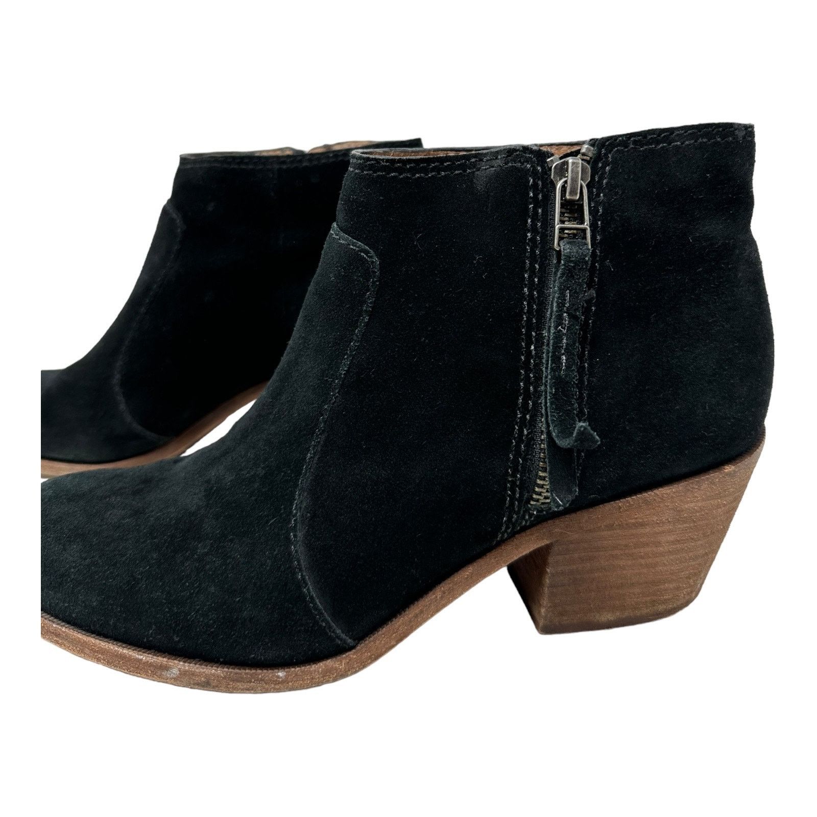 Madewell Madewell black suede block heel ankle boots size 10 Size US 10 / IT 40 - 12 Thumbnail