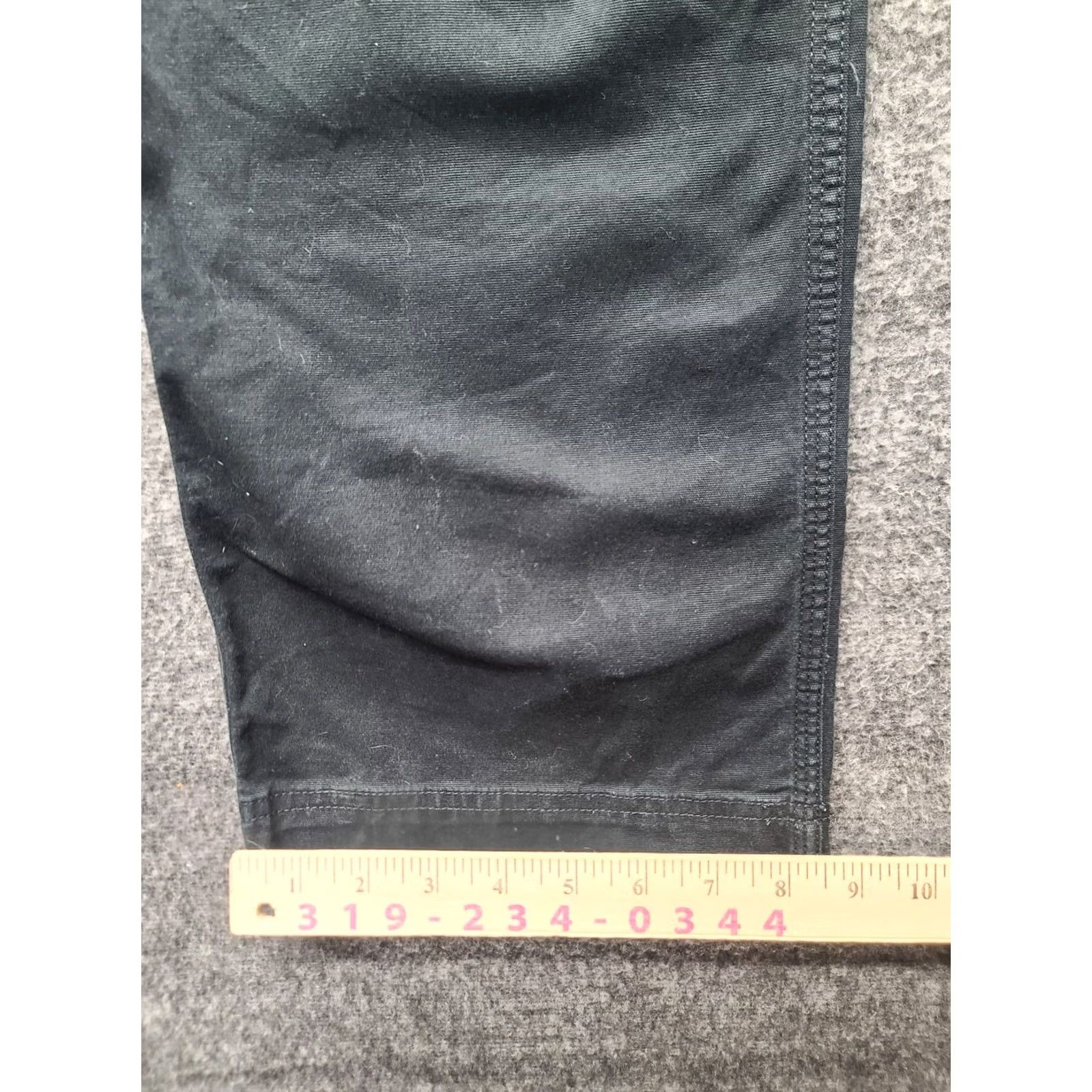 CO Duluth Fire Hose Carpenter Pants Womens 10x31 Regular Fit Black Cotton Canvas Bootcut Workwear Size 32" / US 10 / IT 46 - 7 Thumbnail