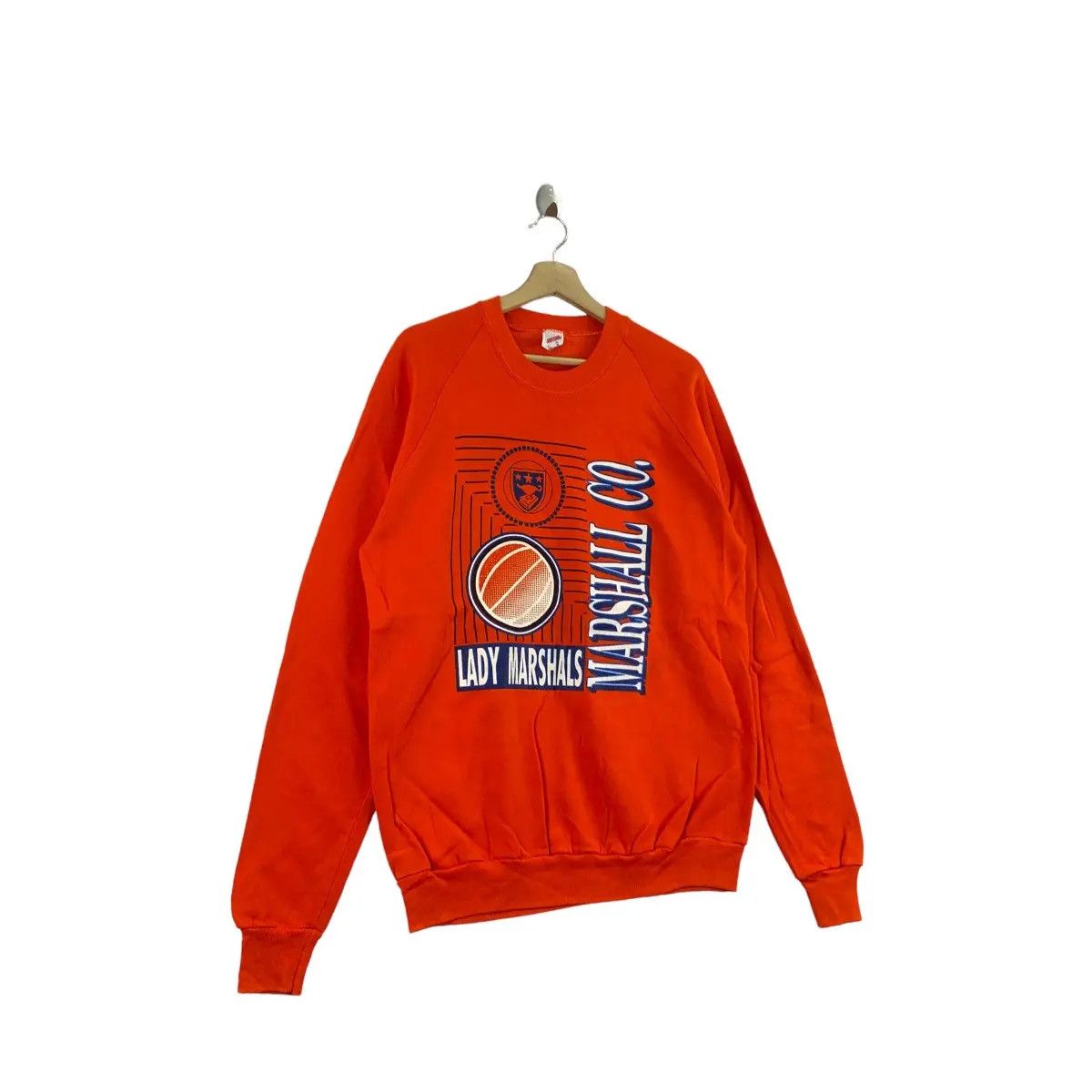 Vintage Vtg 90’ LADY MARSHALS BASKETBALL Made In USA Sweatshirt Size XL / US 12-14 / IT 48-50 - 3 Thumbnail