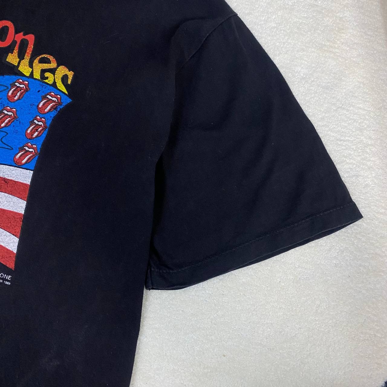Band Tees × The Rolling Stones × Vintage 💥VINTAGE💥 The Rolling Stones 1989 american flag Tour Merch Size US XL / EU 56 / 4 - 7 Thumbnail