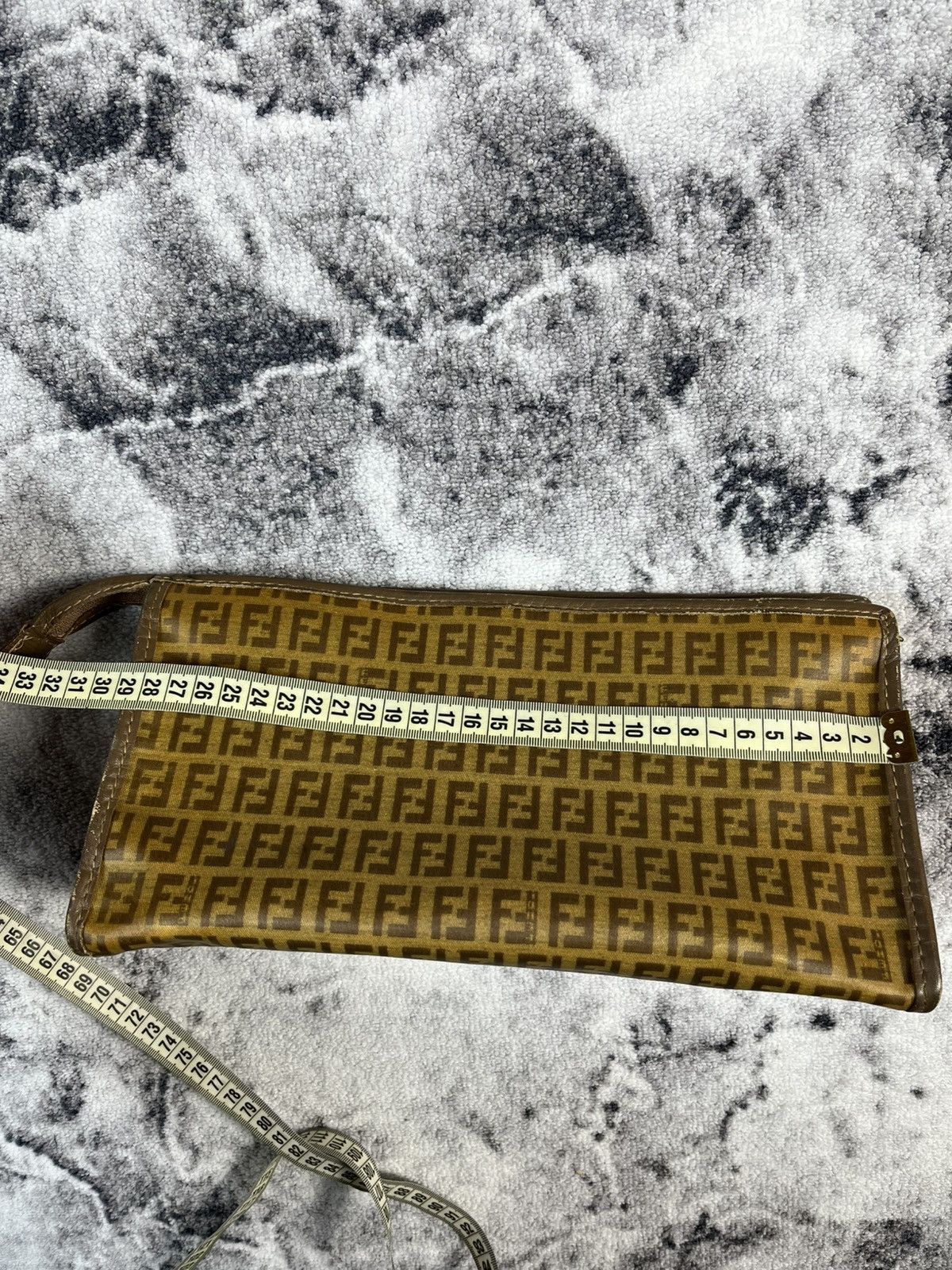 Fendi Vintage Fendi Zucca Monogram Leather Clutch Made In Italy Size ONE SIZE - 22 Thumbnail
