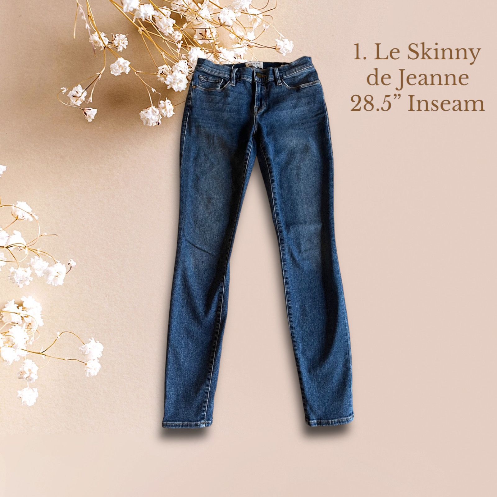 Frame Lot of 8 FRAME Denim Designer Jeans Women’s Size 28” Waist Size 28" / US 6 / IT 42 - 2 Thumbnail