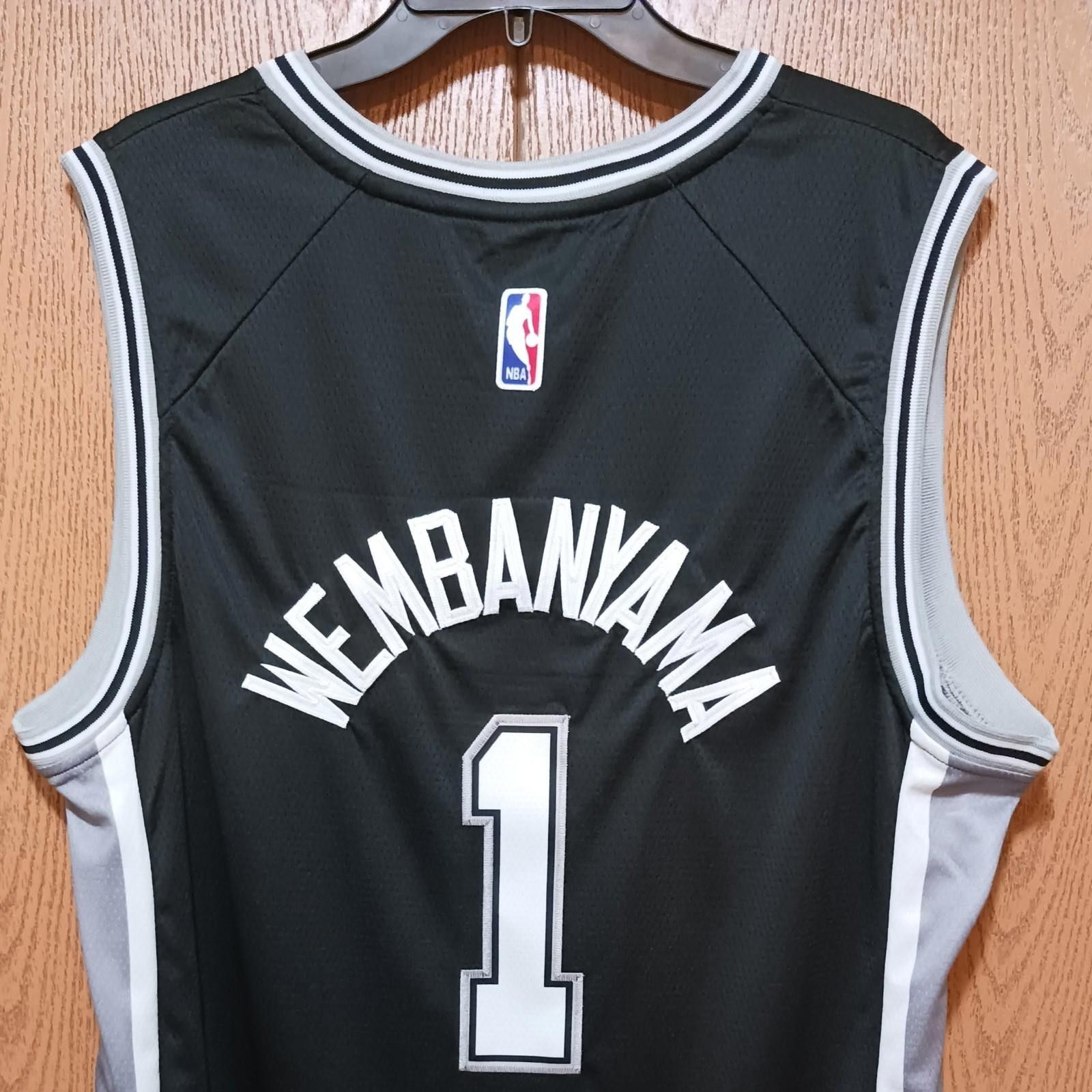 Nike Victor Wembanyama-(Spurs)-(Jersey)-(Black)-(New)-(L)-$95 Size US L / EU 52-54 / 3 - 7 Thumbnail