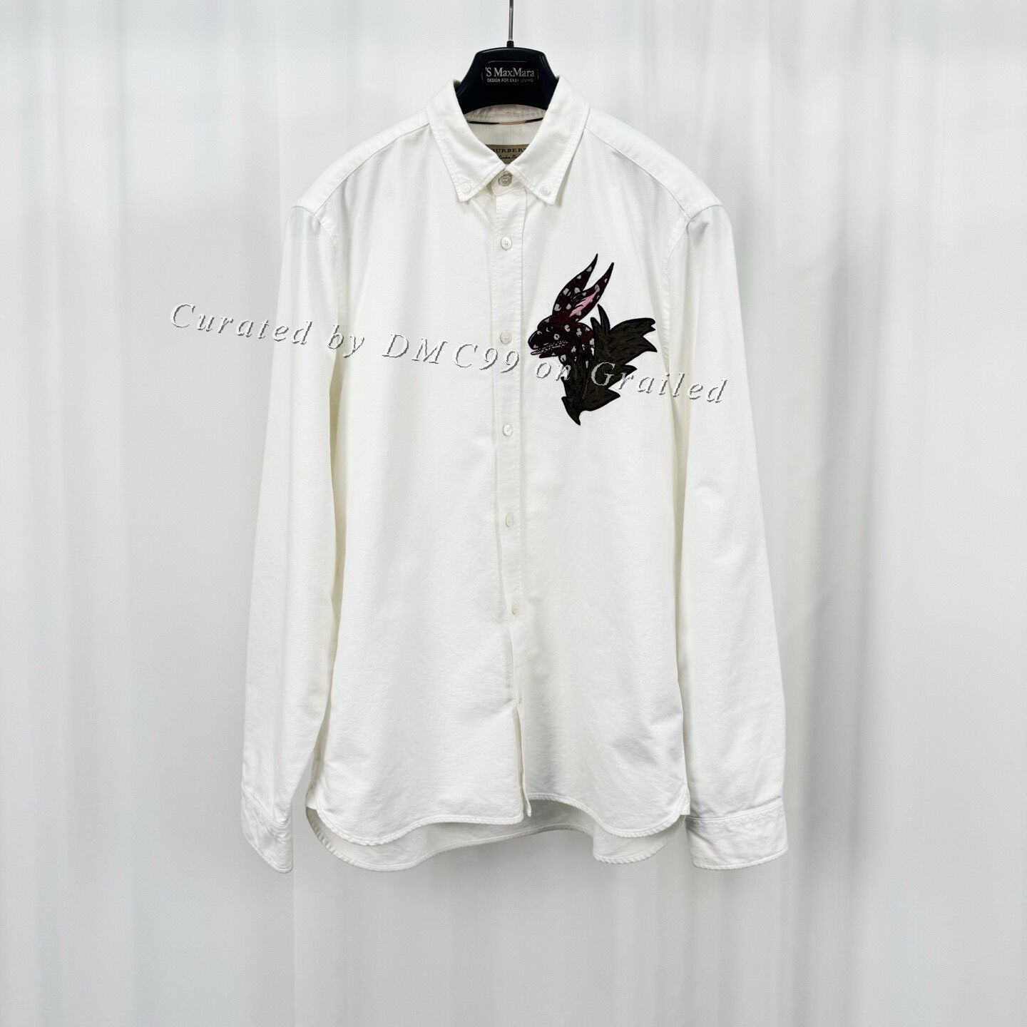 Burberry Burberry Embroidered Monster Long Sleeve Shirt Size US M / EU 48-50 / 2 - 1 Thumbnail