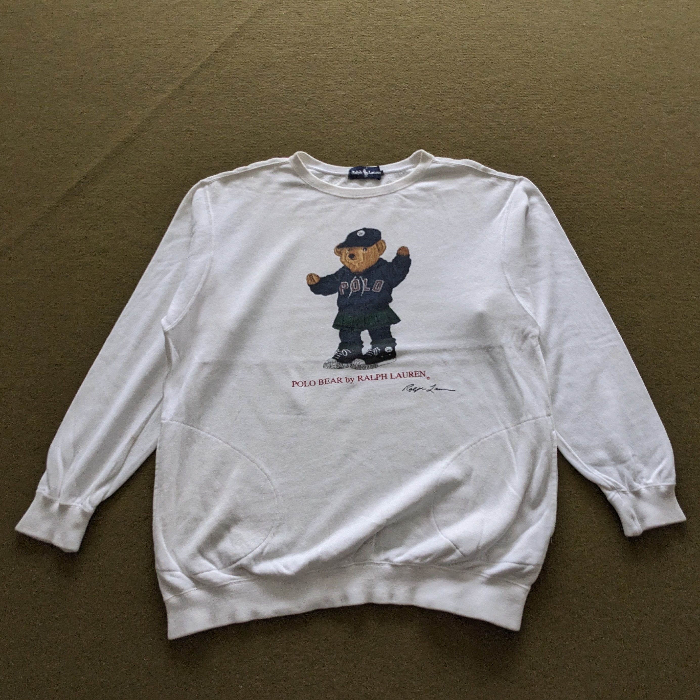 Polo Ralph Lauren Vintage POLO BEAR by Ralph Lauren Sweatshirt Size US L / EU 52-54 / 3 - 1 Thumbnail