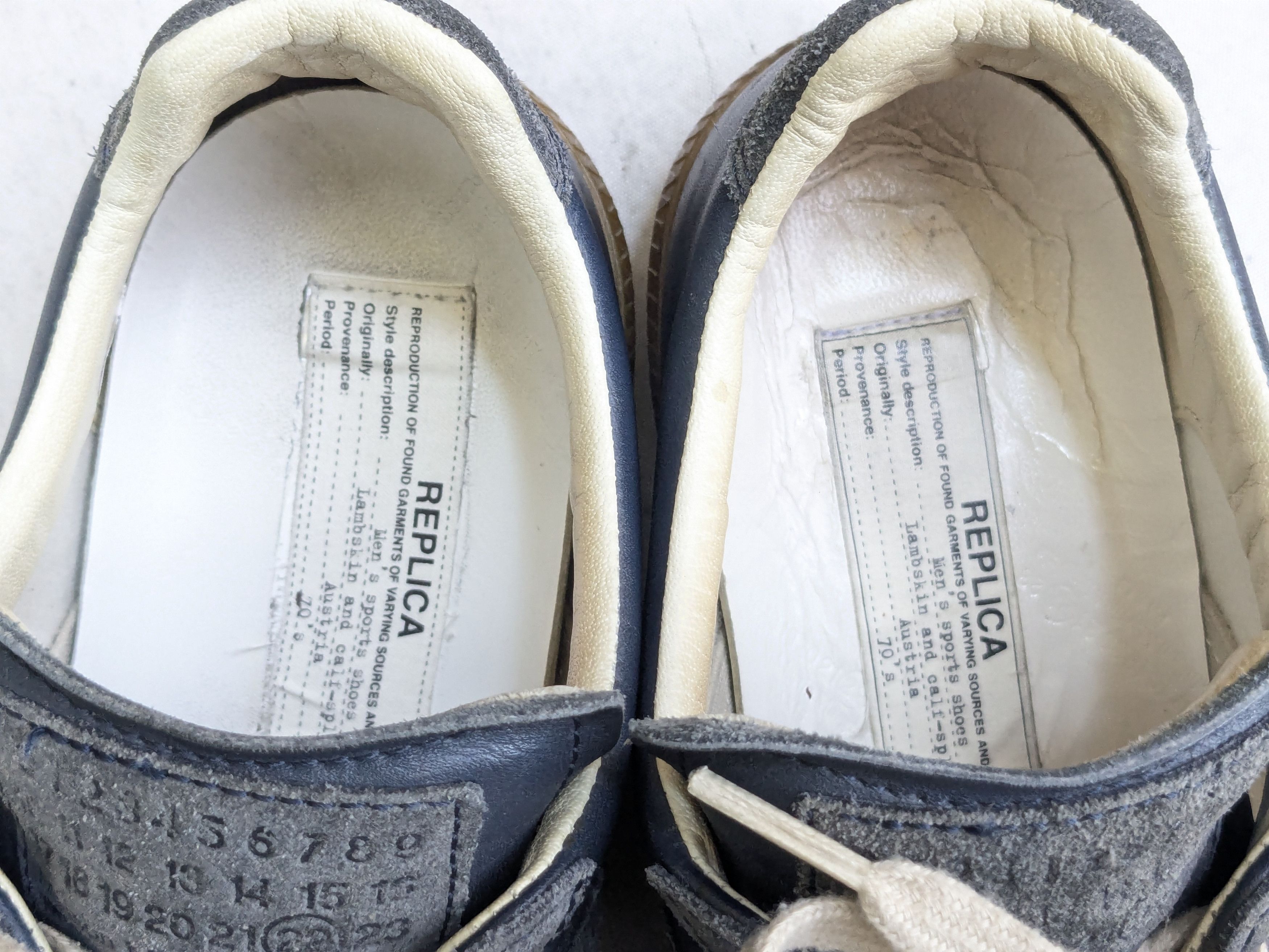 Maison Margiela Maison Margiela Replica GAT Navy Blue 7 40 Low Tops Size US 7 / EU 40 - 6 Thumbnail