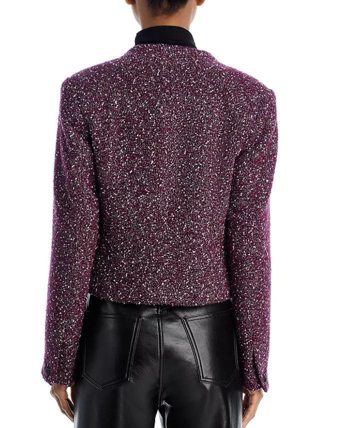 Rag & Bone Rag & Bone New York Valerie Tweed Blazer Burgundy ( 6 ) Size M / US 6-8 / IT 42-44 - 4 Thumbnail