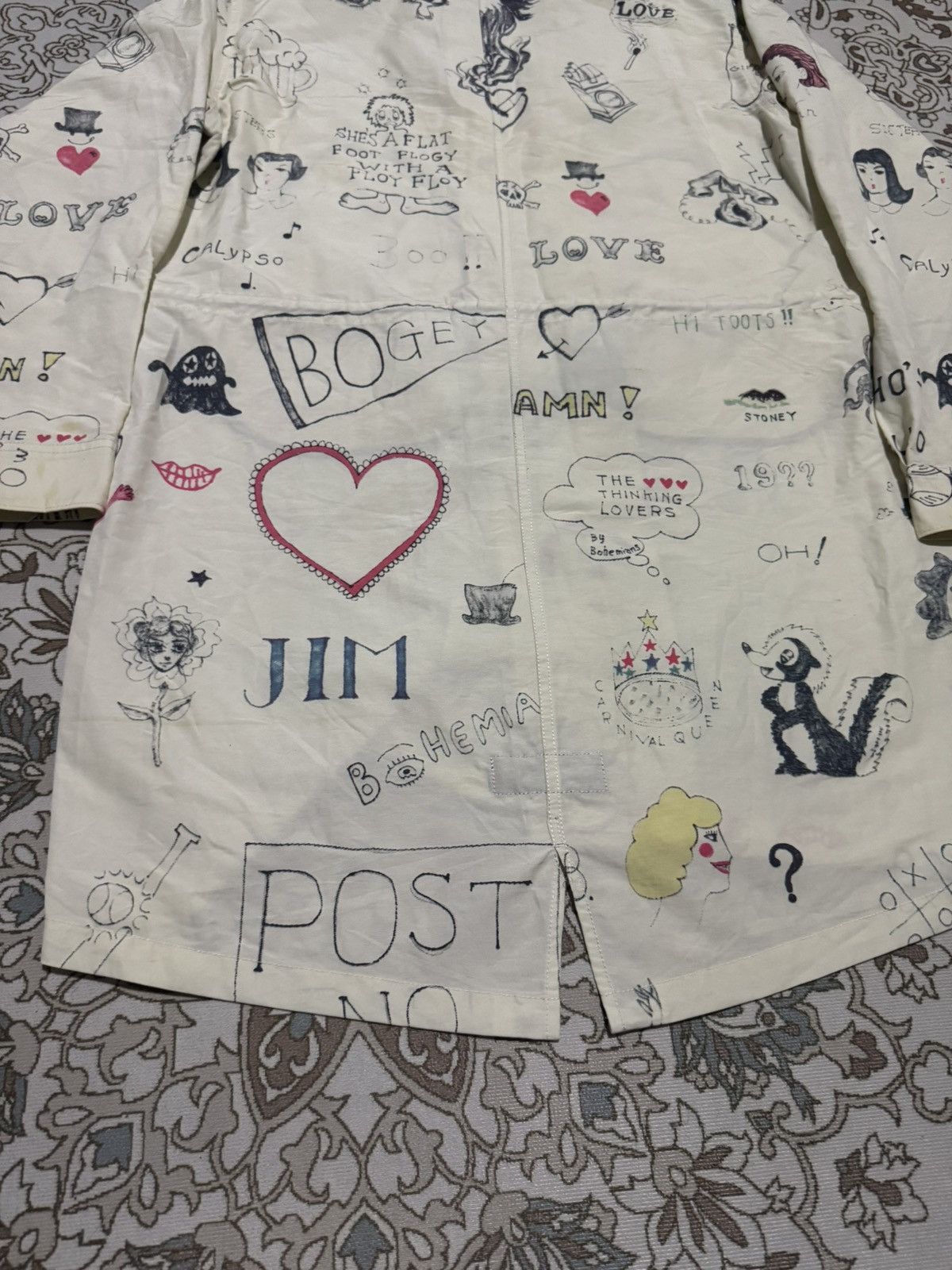 If Six Was Nine × Jean Paul Gaultier × Poeme Bohemian RARE! Graffiti RafSimon Sexy Woman BohemiansFishtail Parka Size US L / EU 52-54 / 3 - 7 Thumbnail