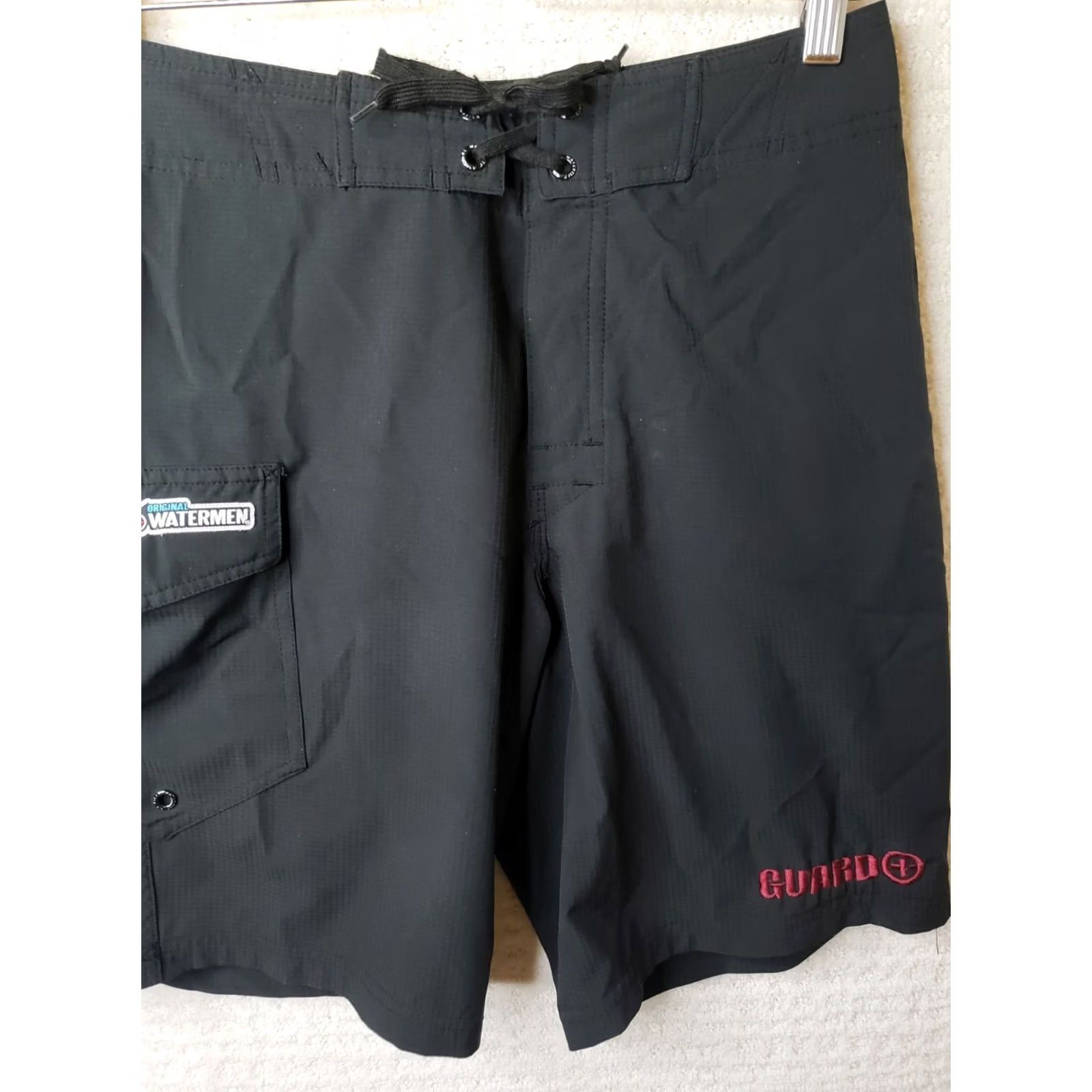Vintage Lifeguard Waterman Men’s 28x10 Black Board Shorts Trunks Size US 28 / EU 44 - 3 Thumbnail