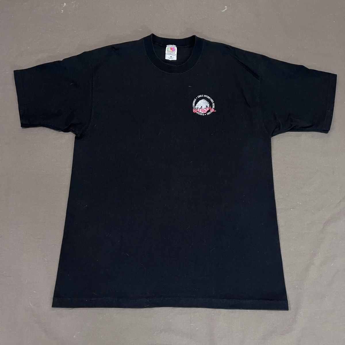 Fruit Of The Loom Vintage 90s Eagle Operation Enigma Fingerprint Tee Military Size US L / EU 52-54 / 3 - 5 Thumbnail