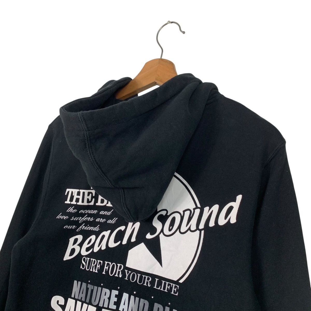 Japanese Brand BEACH SOUND Save The Blue Zipper Hoodies #3642-C166 Size M / US 6-8 / IT 42-44 - 3 Thumbnail