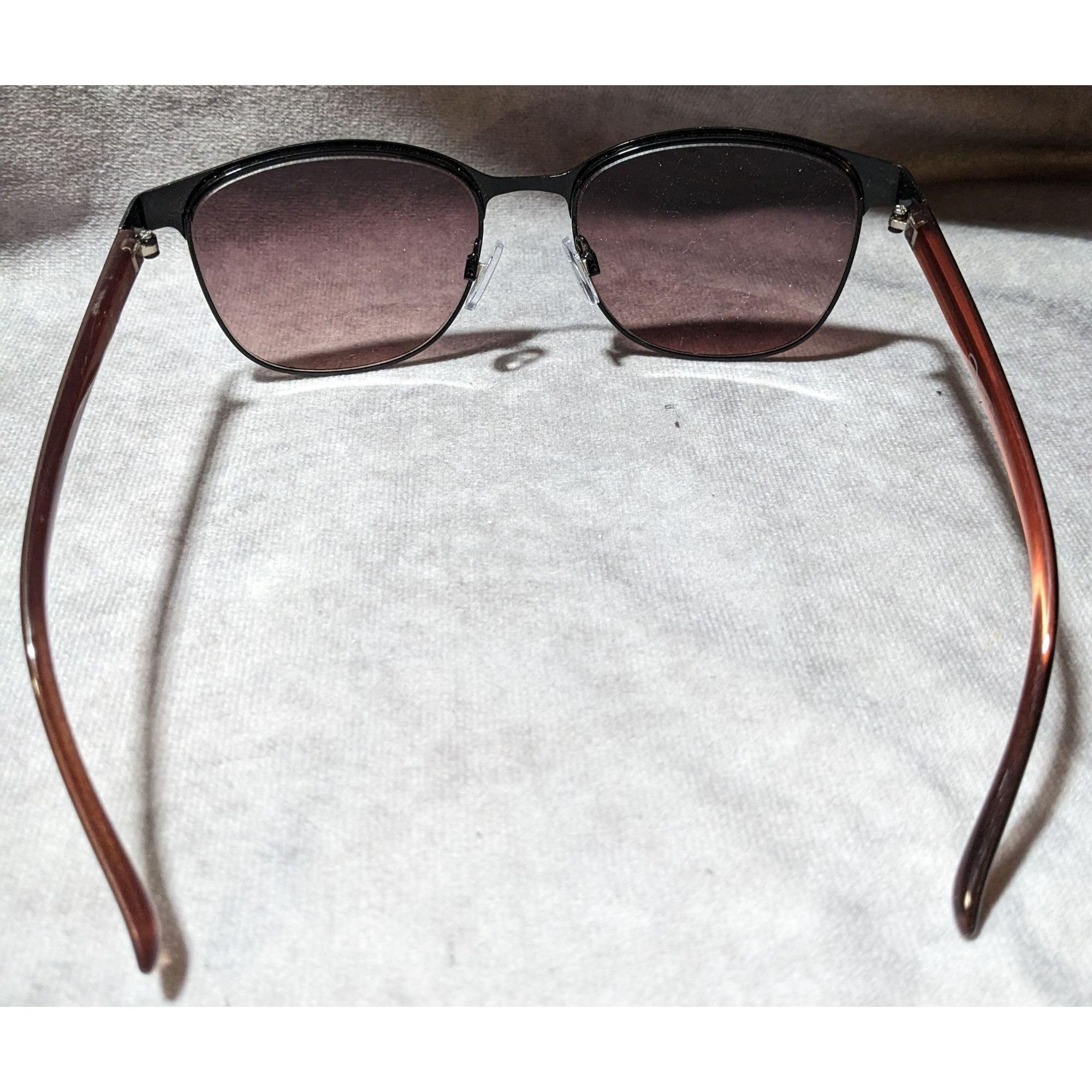 Oscar De La Renta Oscar De La Renta 3043 Brown And Black Sunglasses Size ONE SIZE - 3 Thumbnail