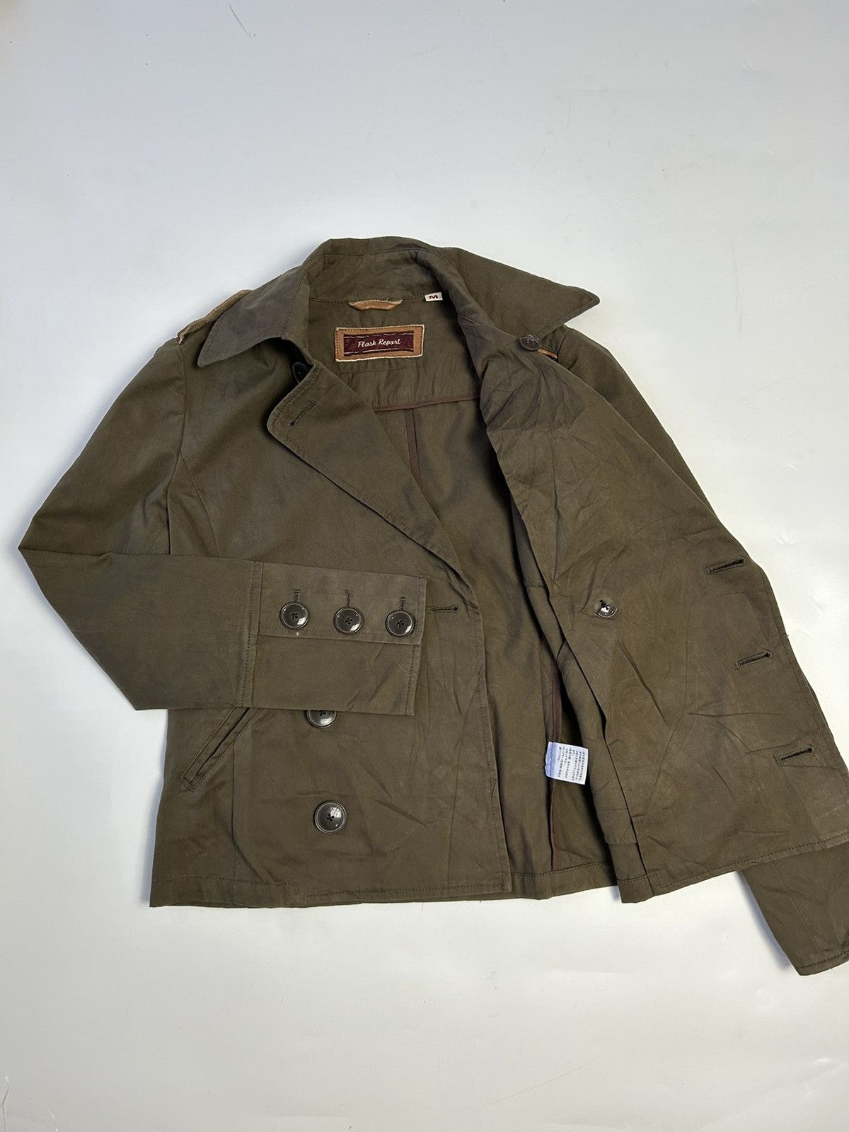 Japanese Brand FLASH REPORT COTTON JACKET Size M / US 6-8 / IT 42-44 - 2 Thumbnail
