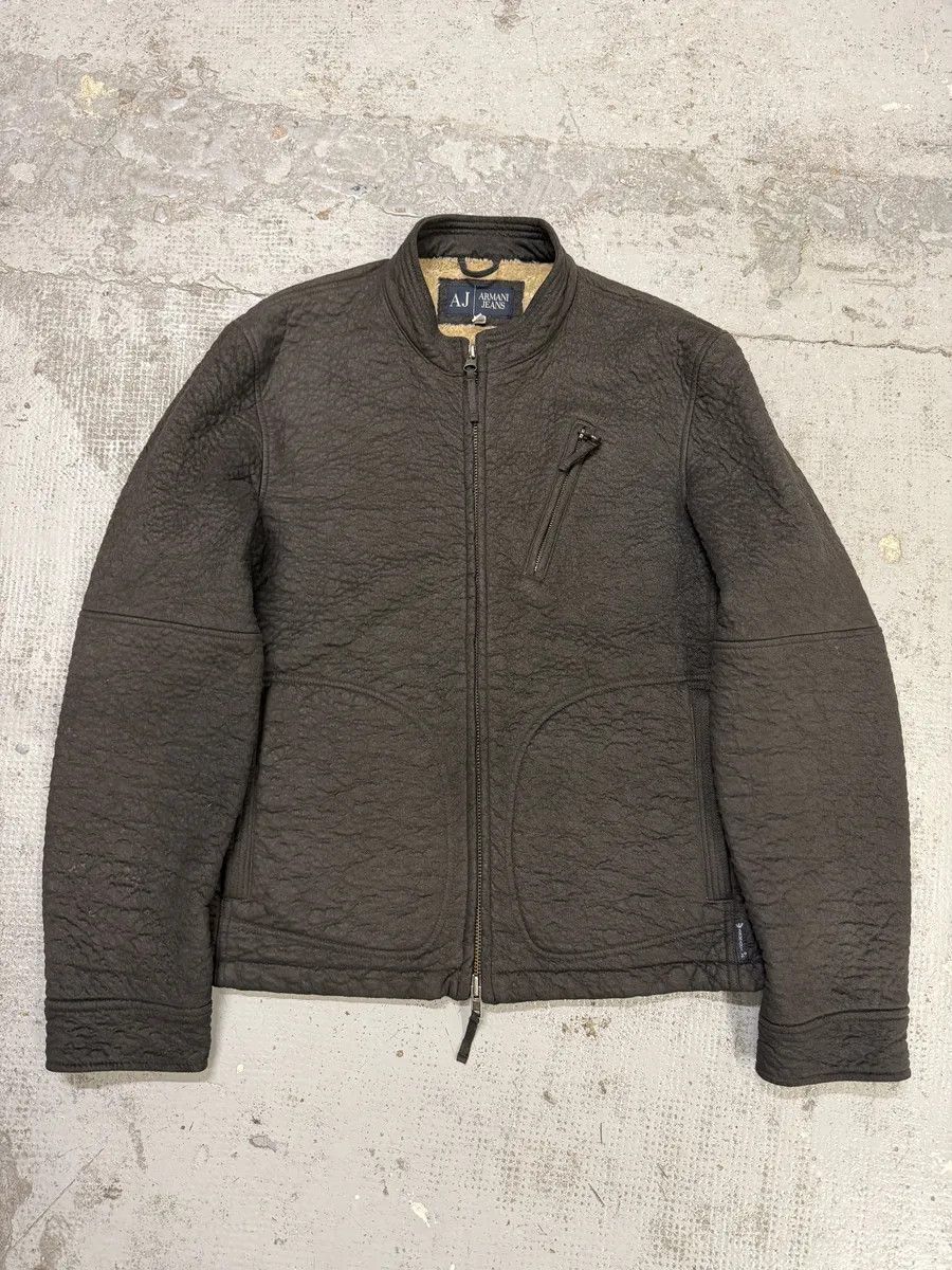 Armani 2000s Armani Brown Faux Fur Zip-up Jacket Size US M / EU 48-50 / 2 - 1 Thumbnail