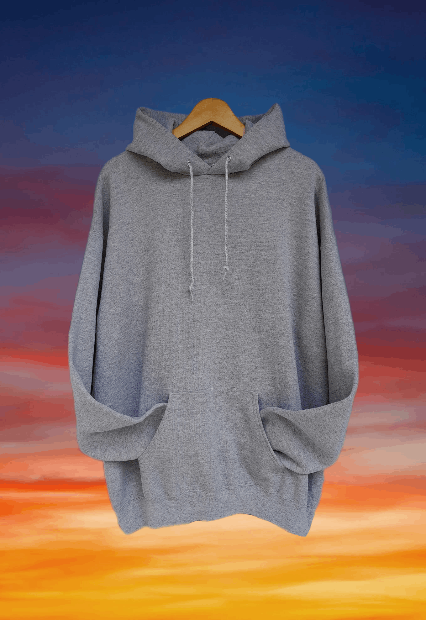 Rap Tees × Vintage Streetwear Vintage 90s Lee blank hoodie rap tee style Size US XL / EU 56 / 4 - 6 Thumbnail