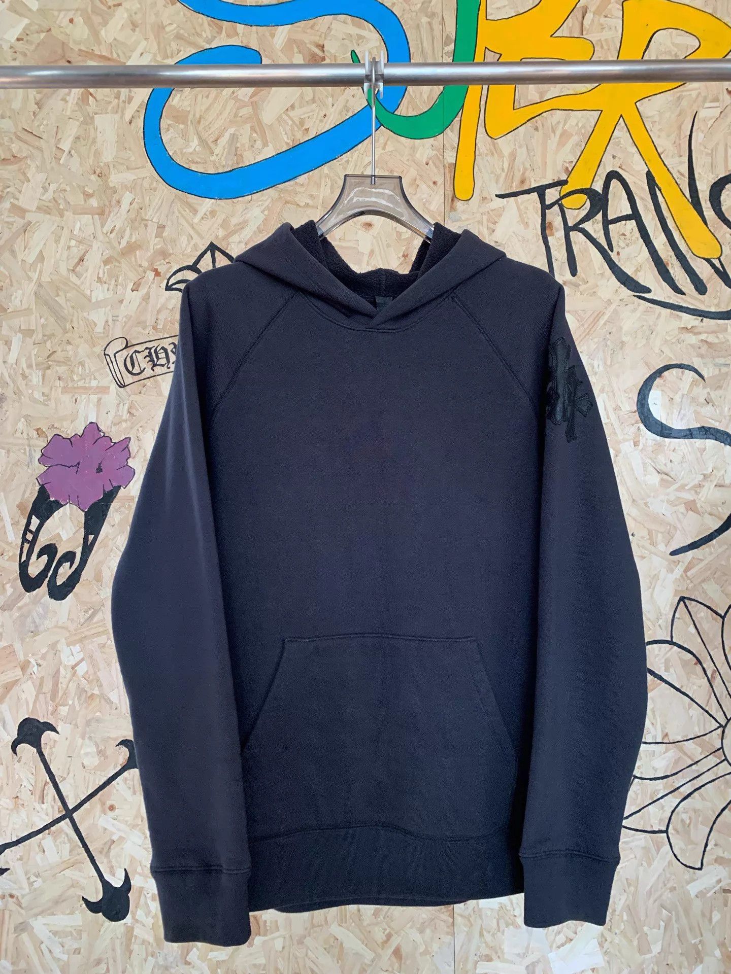 Chrome Hearts Chrome Hearts Black Cross Leather Patch Hoodie Size US L / EU 52-54 / 3 - 1 Thumbnail