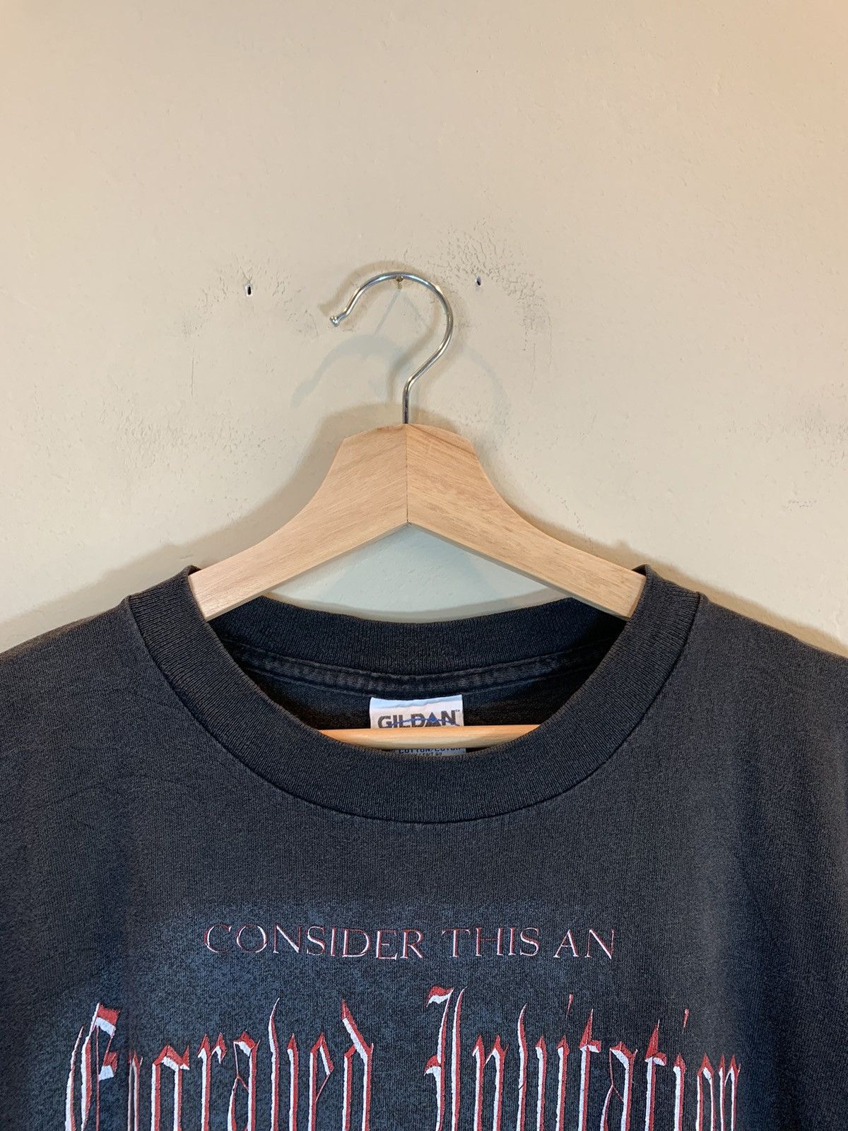 Vintage *RARE* Vintage 1993 Engraved Invitation Jesus Christ T-Shirt Size US L / EU 52-54 / 3 - 5 Thumbnail