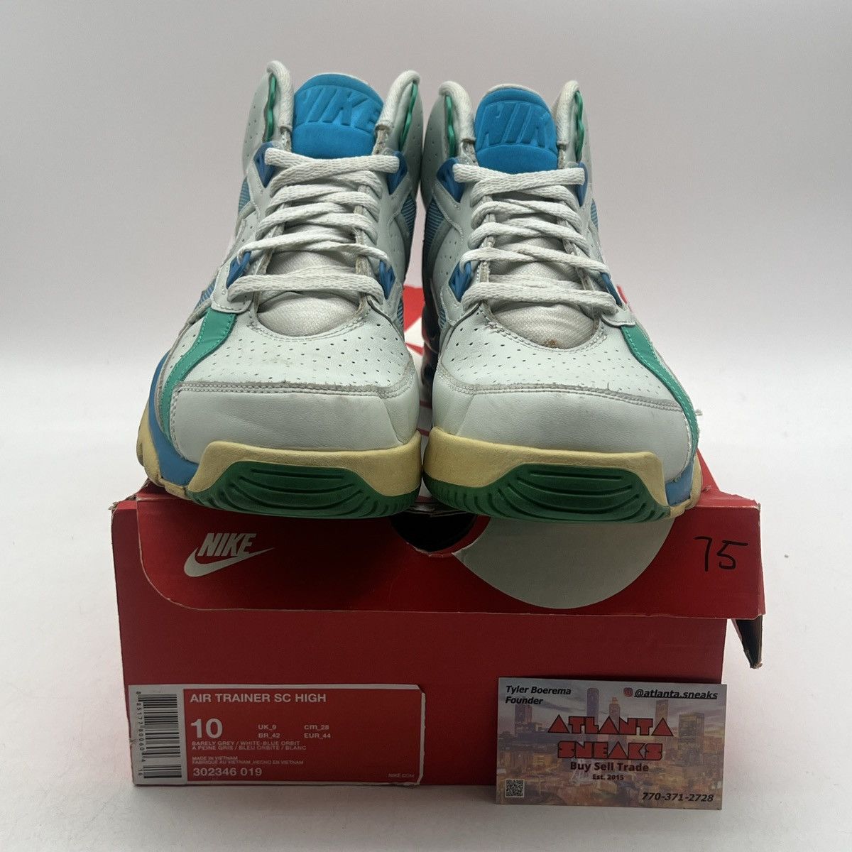 Nike Air trainer high barely blue orbit Size US 10 / EU 43 - 2 Thumbnail