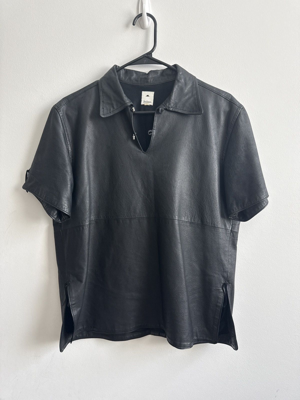 General Research × Japanese Brand × Vintage Vintage Jipijapa Leather shirt Size US S / EU 44-46 / 1 - 1 Thumbnail