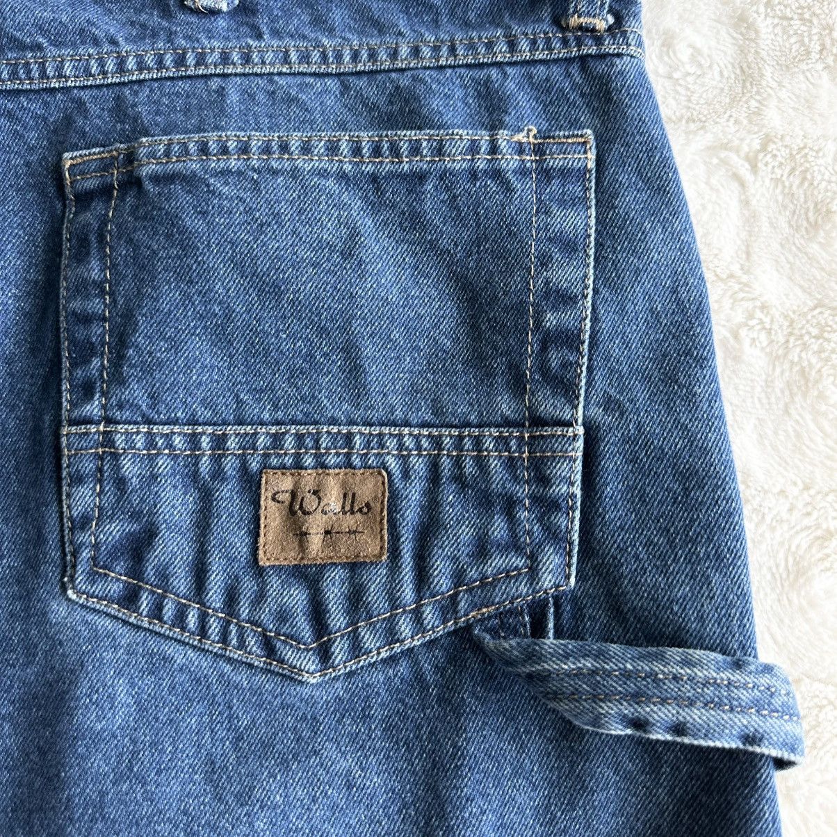 Walls Walls Denim Shorts Jorts Mens 40 *Tag 42 Blue Carpenter Y2K Size US 40 / EU 56 - 7 Thumbnail