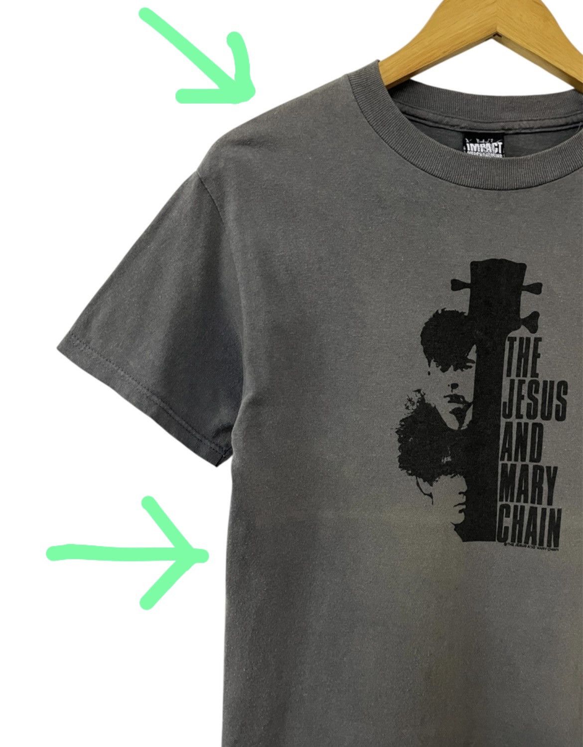 Band Tees VINTAGE 00s THE JESUS AND MARY CHAIN INDIE NOISE ROCK TSHIRT Size US S / EU 44-46 / 1 - 7 Thumbnail
