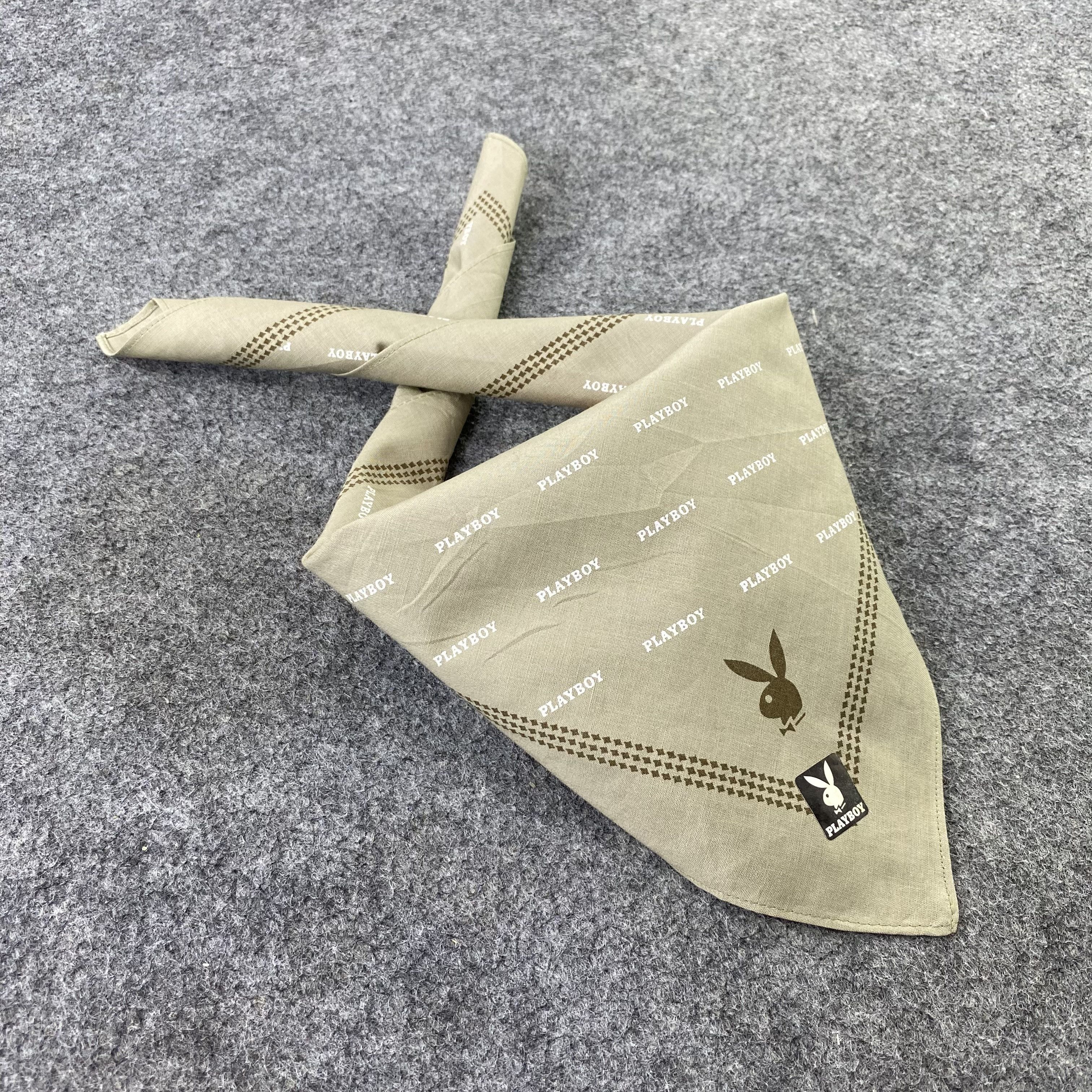 Playboy × Vintage Playboy Handkerchief Neckerchief Bandana -B864 Size ONE SIZE - 1 Thumbnail