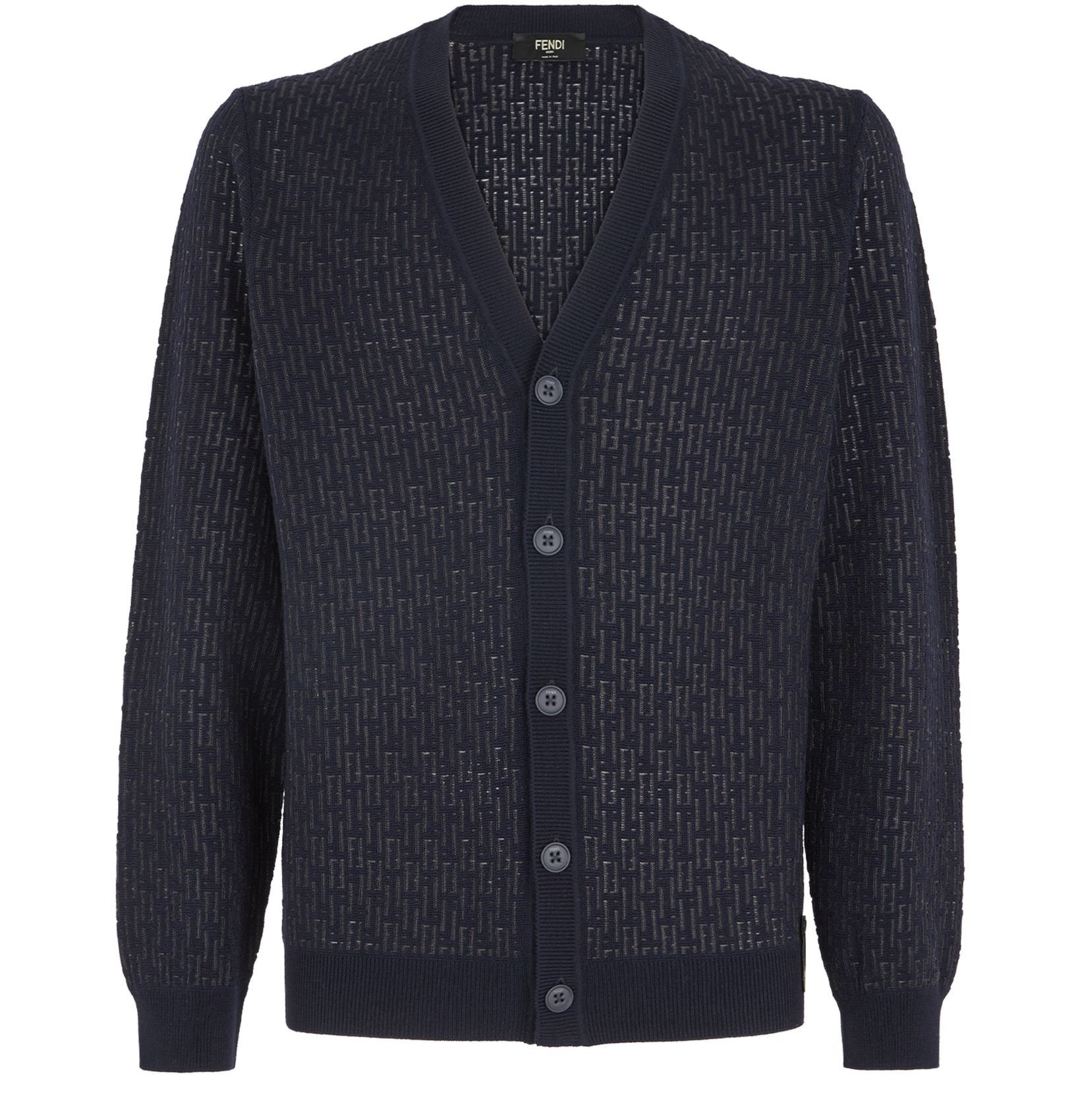 Fendi o1loc1c0824 Cardigan in Navy Blue Size US XS / EU 42 / 0 - 1 Thumbnail