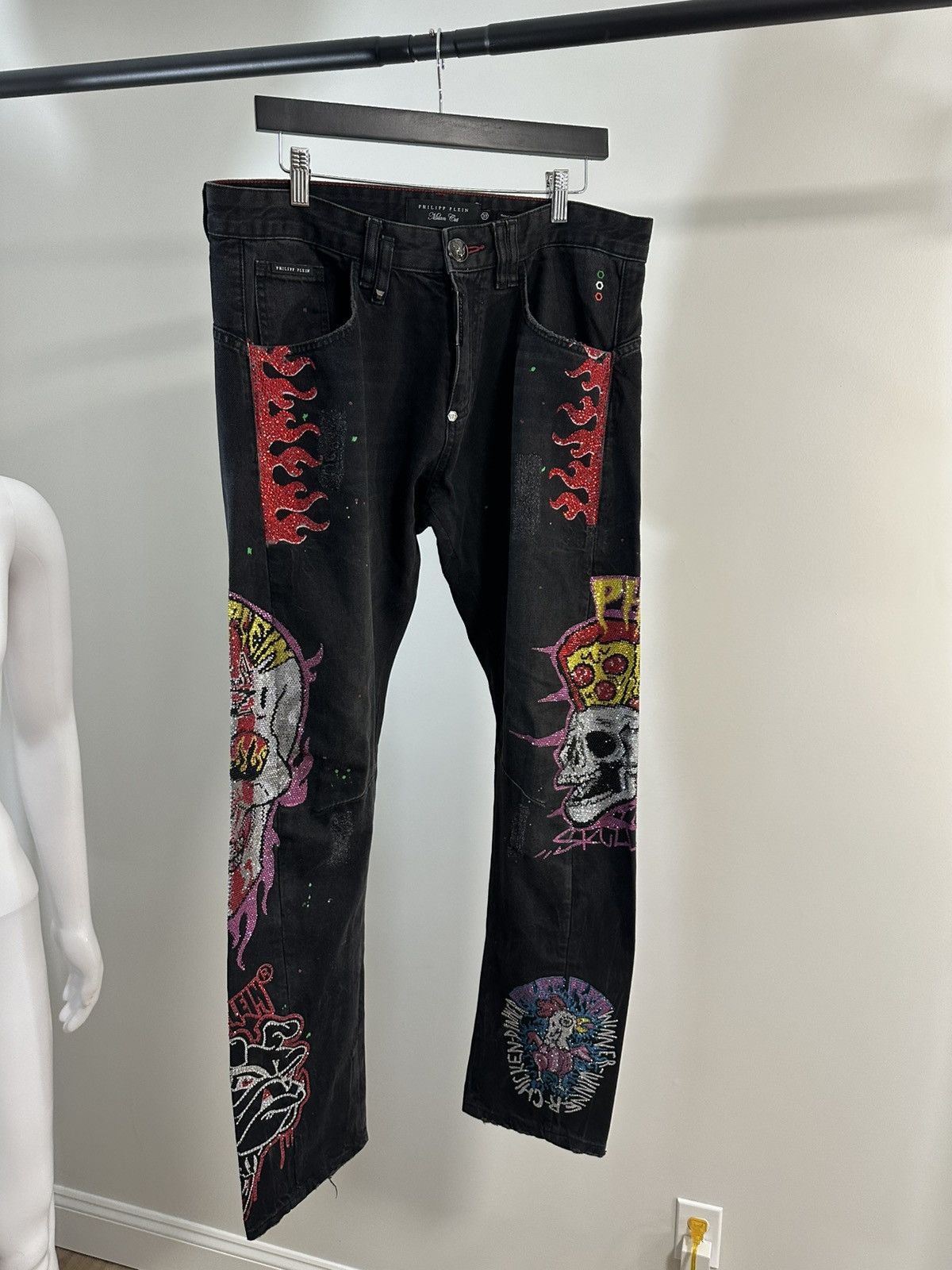 Philipp Plein Phillip Plein Skull Denim Size US 33 - 3 Thumbnail