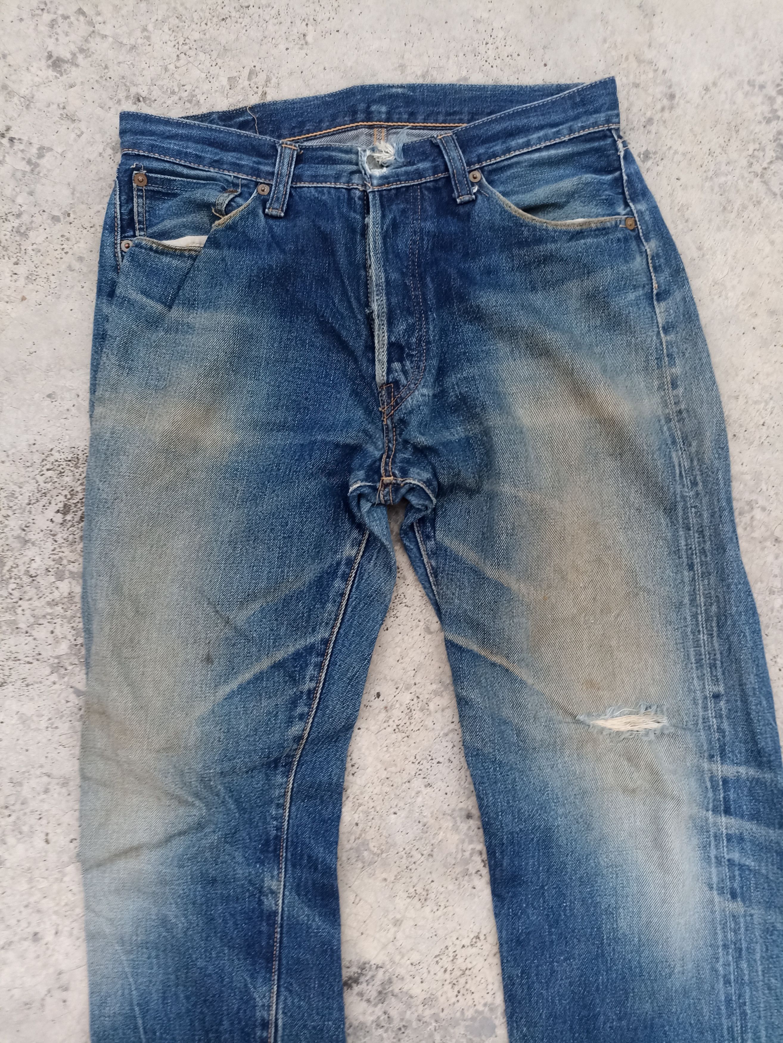 Denime Vintage Denime Jeans Distressed Mud washed Faded jeans Japan Size US 30 / EU 46 - 2 Thumbnail