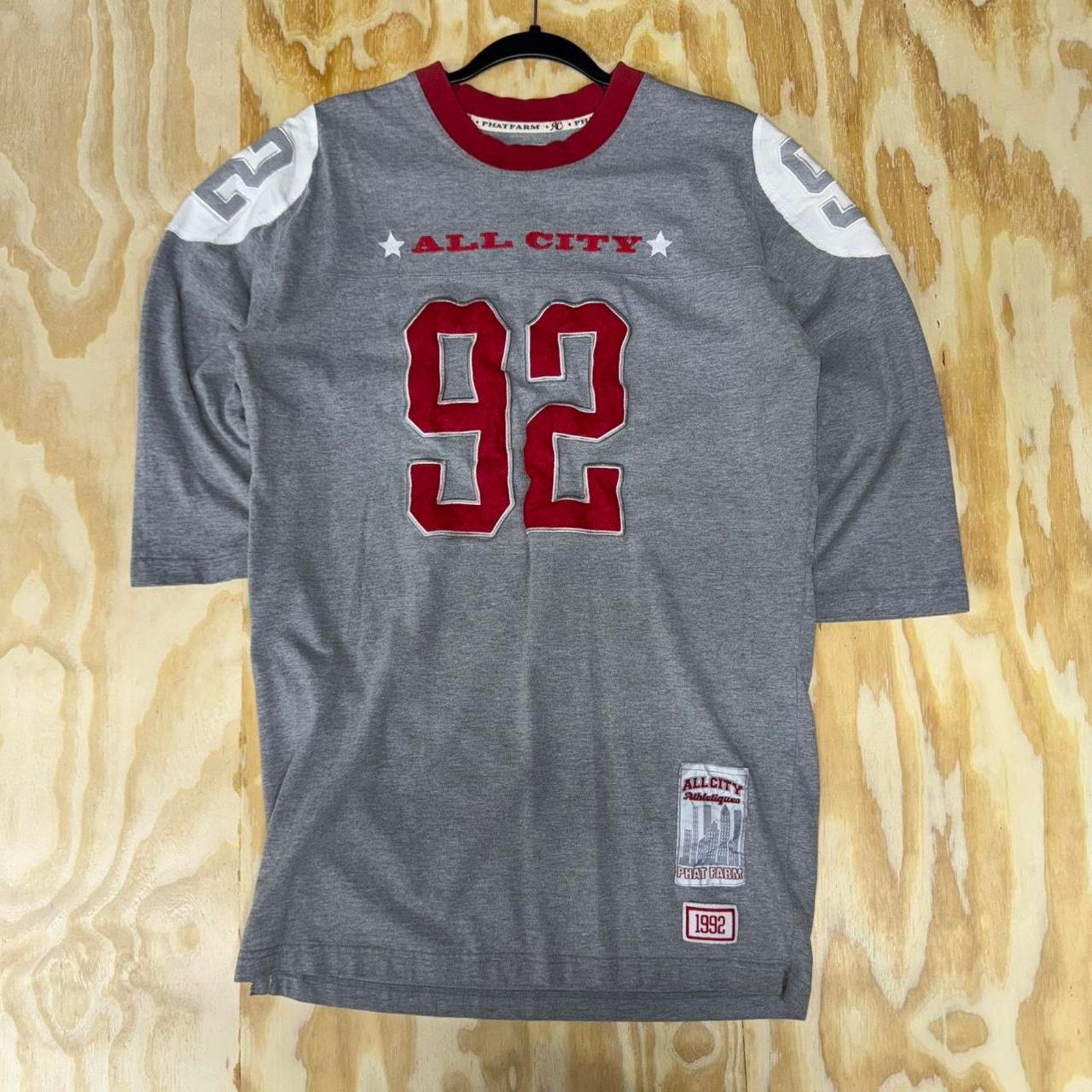 Phat Farm XL- Vintage y2k phat farm jersey 3/4 sleeve hip hop style Size US XL / EU 56 / 4 - 1 Thumbnail