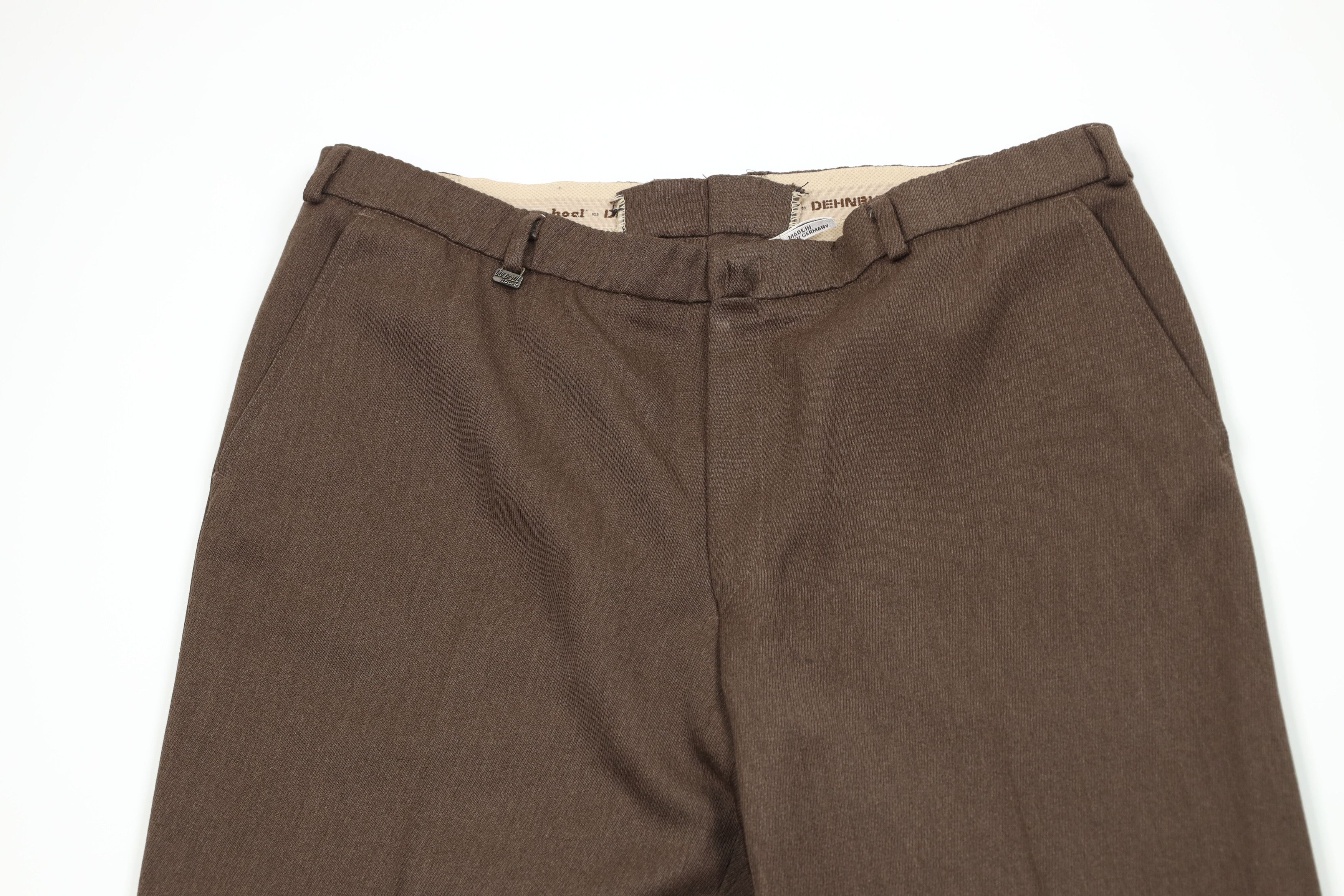 Vintage Vintage 90s Streetwear Knit Wide Leg Chino Pants Brown Size US 38 / EU 54 - 2 Thumbnail