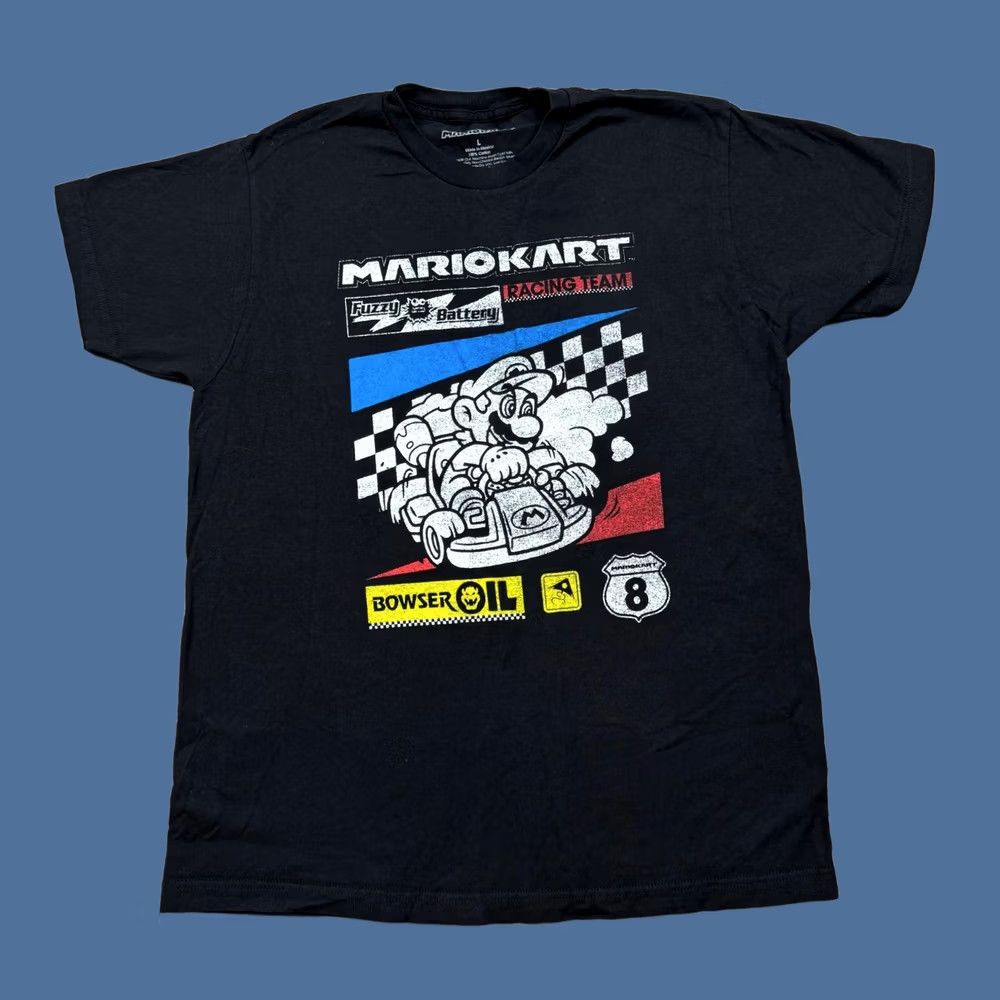 Nintendo Nintendo Mario Kart Shirt L Black Video Game Graphic Tee Men's Casual T Size Size US L / EU 52-54 / 3 - 1 Thumbnail