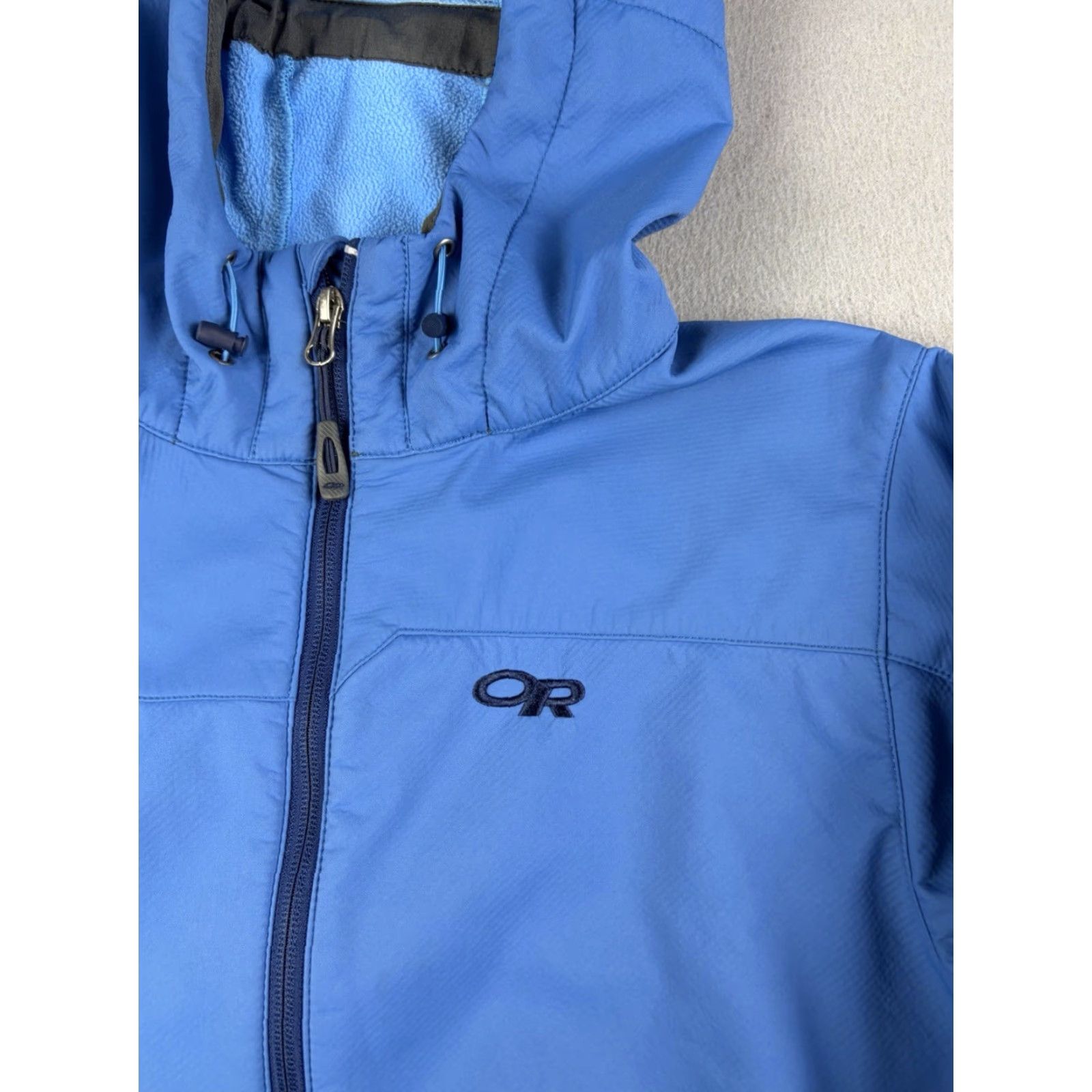 Outdoor Research Outdoor Research Jacket Womens Large Blue Softshell Full Zip Hoody Transfer Logo Zipper Outdoor Hiking Size L / US 10 / IT 46 - 2 Thumbnail