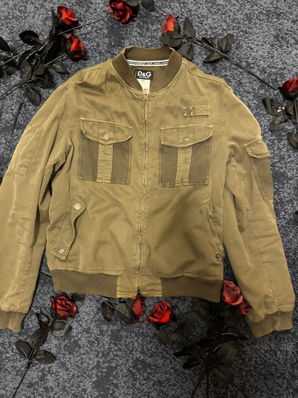 Dolce & Gabbana SS2003 Dolce & Gabbana Combat Military Multi Pockets Jacket Size US XL / EU 56 / 4 - 2 Thumbnail