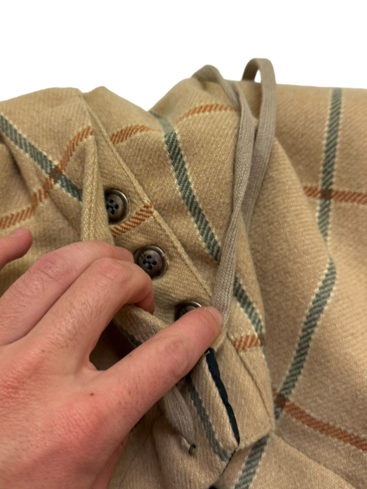Greg Lauren Sample Plaid Wool Trouser Size US 36 / EU 52 - 6 Thumbnail