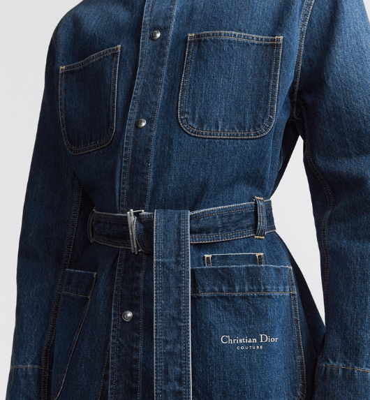 Dior o1w1db10525 443D48 Couture Safari Jacket in Blue Size US L / EU 52-54 / 3 - 7 Thumbnail