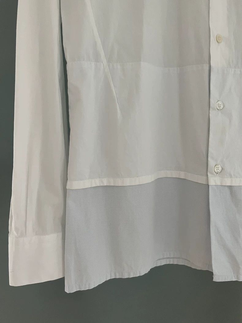 Raf Simons Raf simons Men's blue and white stitching shirt Size US S / EU 44-46 / 1 - 3 Thumbnail