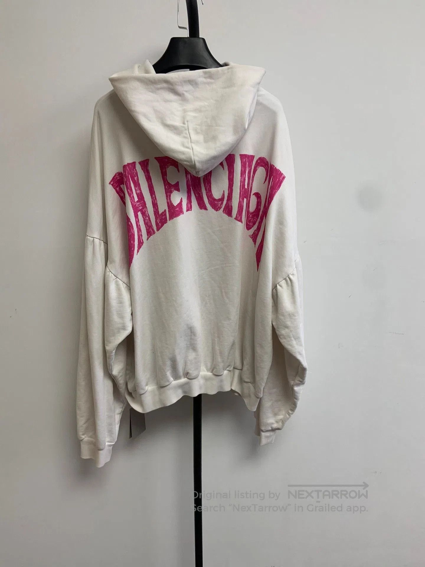 Balenciaga Balenciaga Oversized Logo Print Hooded Sweatshirt. Size US L / EU 52-54 / 3 - 2 Thumbnail