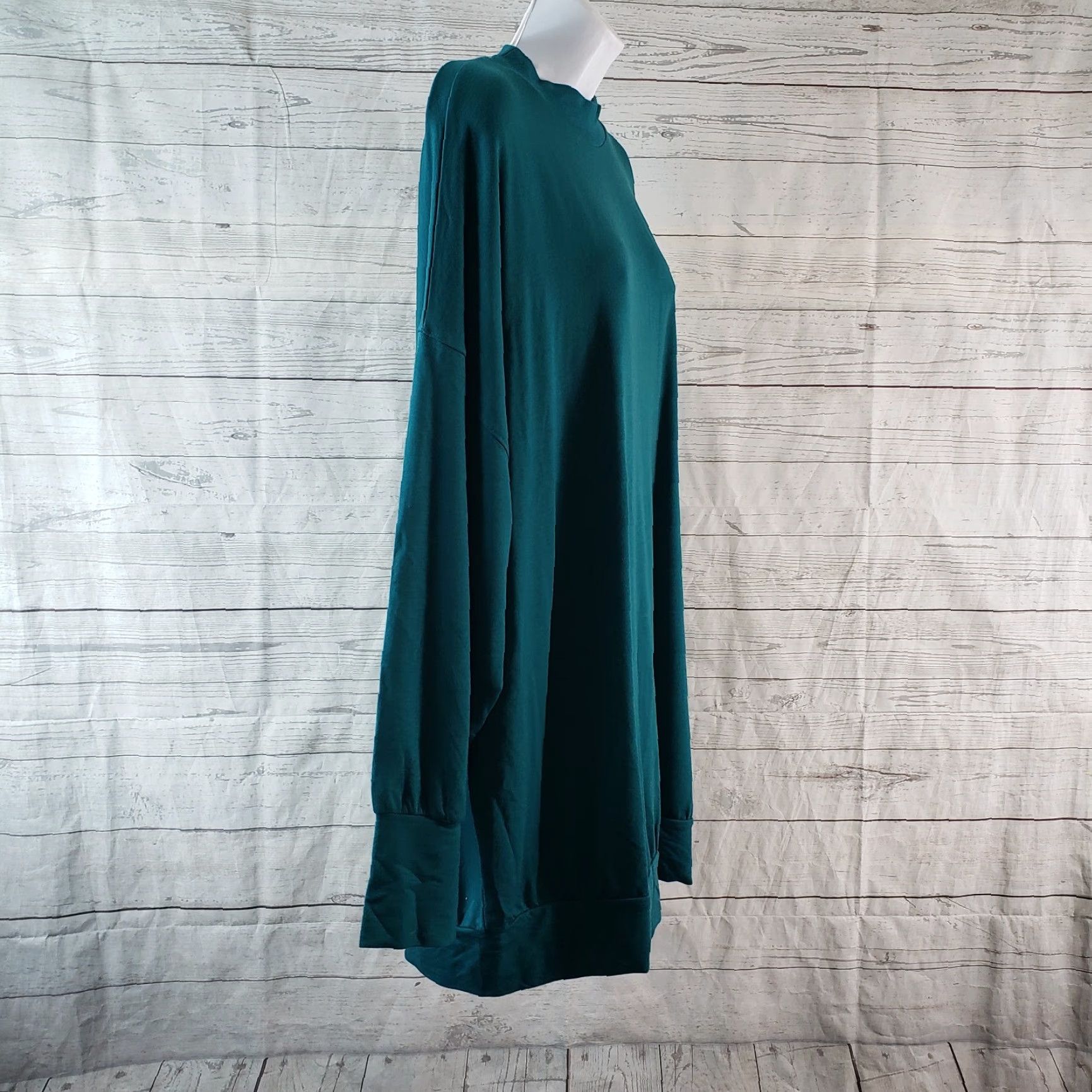 Fabletics Fabletics Pullover Jody Mock Neck Long Sleeve Oversized Sz L Teal Blue Womens Size L / US 10 / IT 46 - 3 Thumbnail