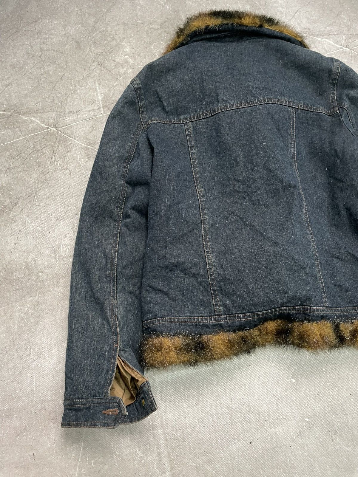 Le Grande Bleu (L.G.B.) Legrandebleu style denim fur faux trucker jacket y2k Size US M / EU 48-50 / 2 - 8 Thumbnail