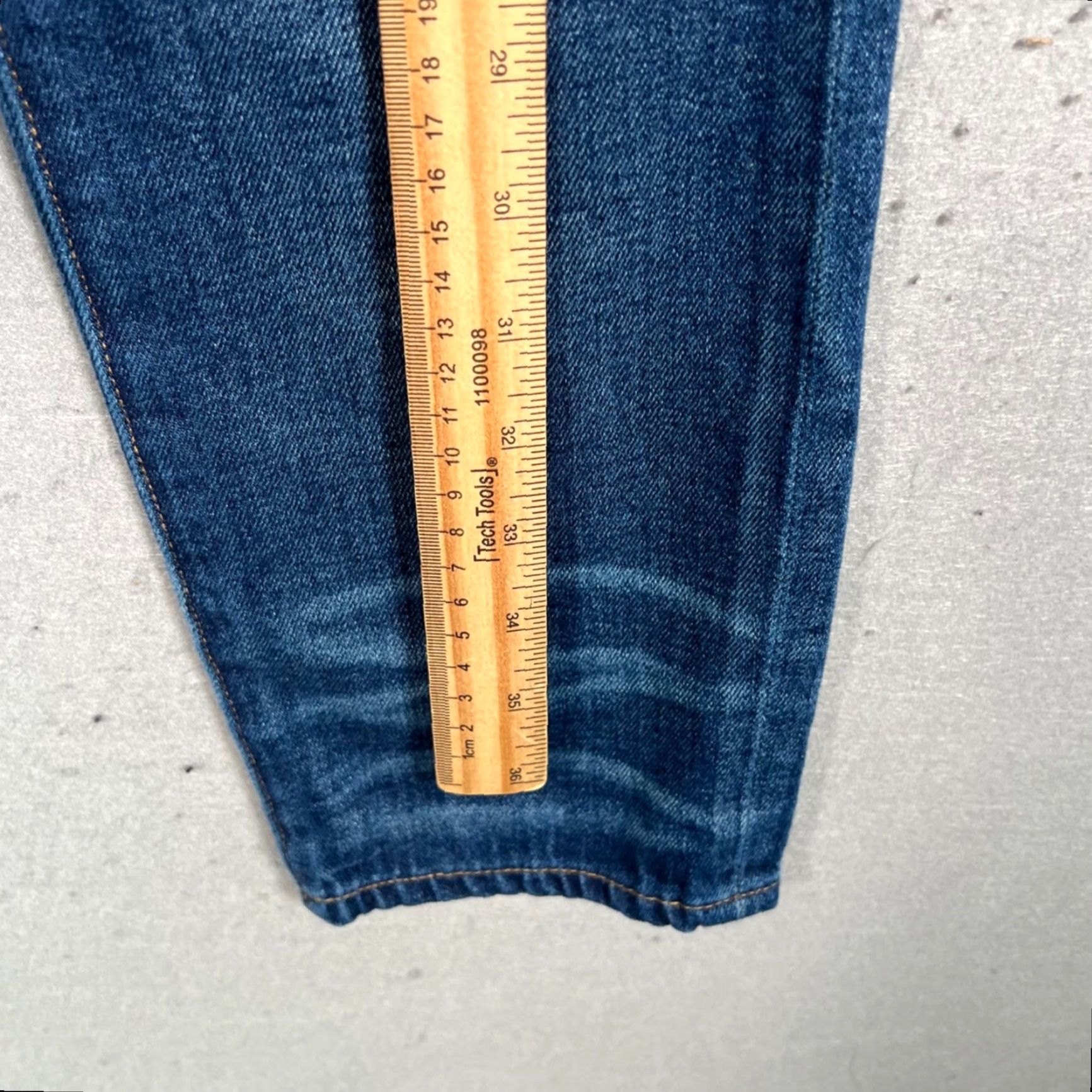 Denime Rivet & Thread Womens 25 Tiered High-Rise Skinny Jeans Blue Denim Size 42" / US 20 - 6 Thumbnail