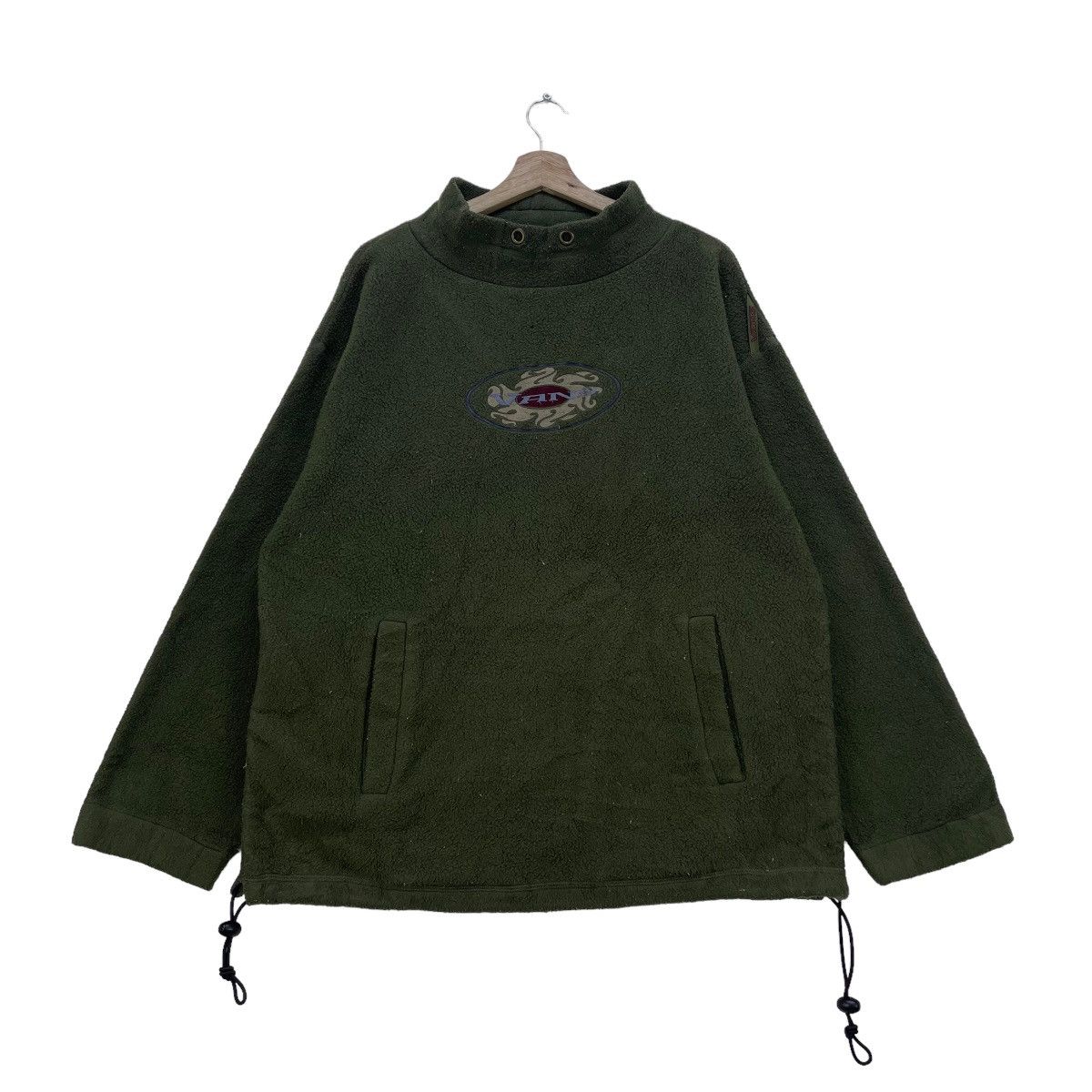 Vans 🔥Vintage Fleece Vans Center Logo Pull Over Jacket Size US M / EU 48-50 / 2 - 1 Thumbnail